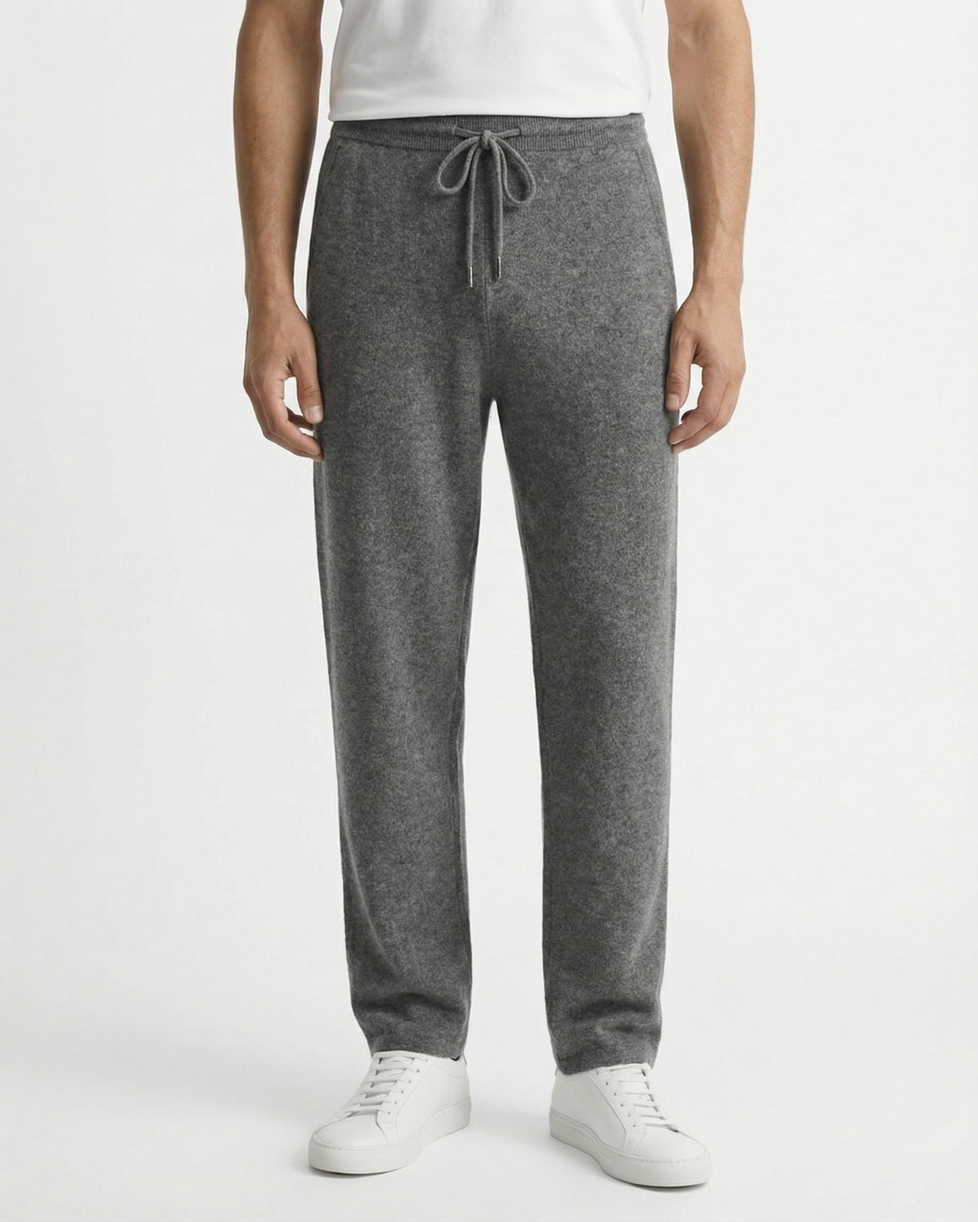 Pantalones holgados de lujo de lana de cachemira de edición limitada