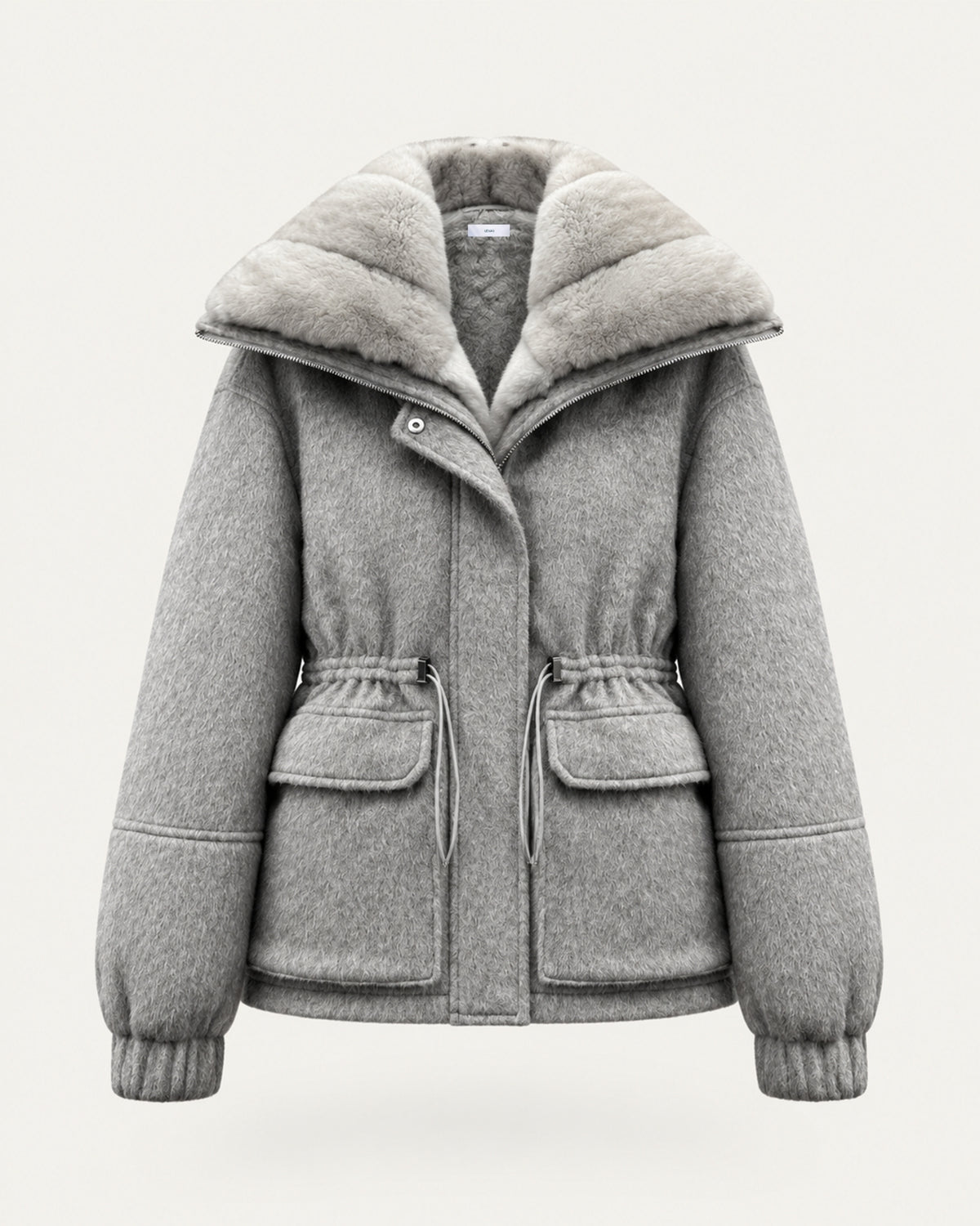 Rex Rabbit Fur Lined Leather Parka Jacket