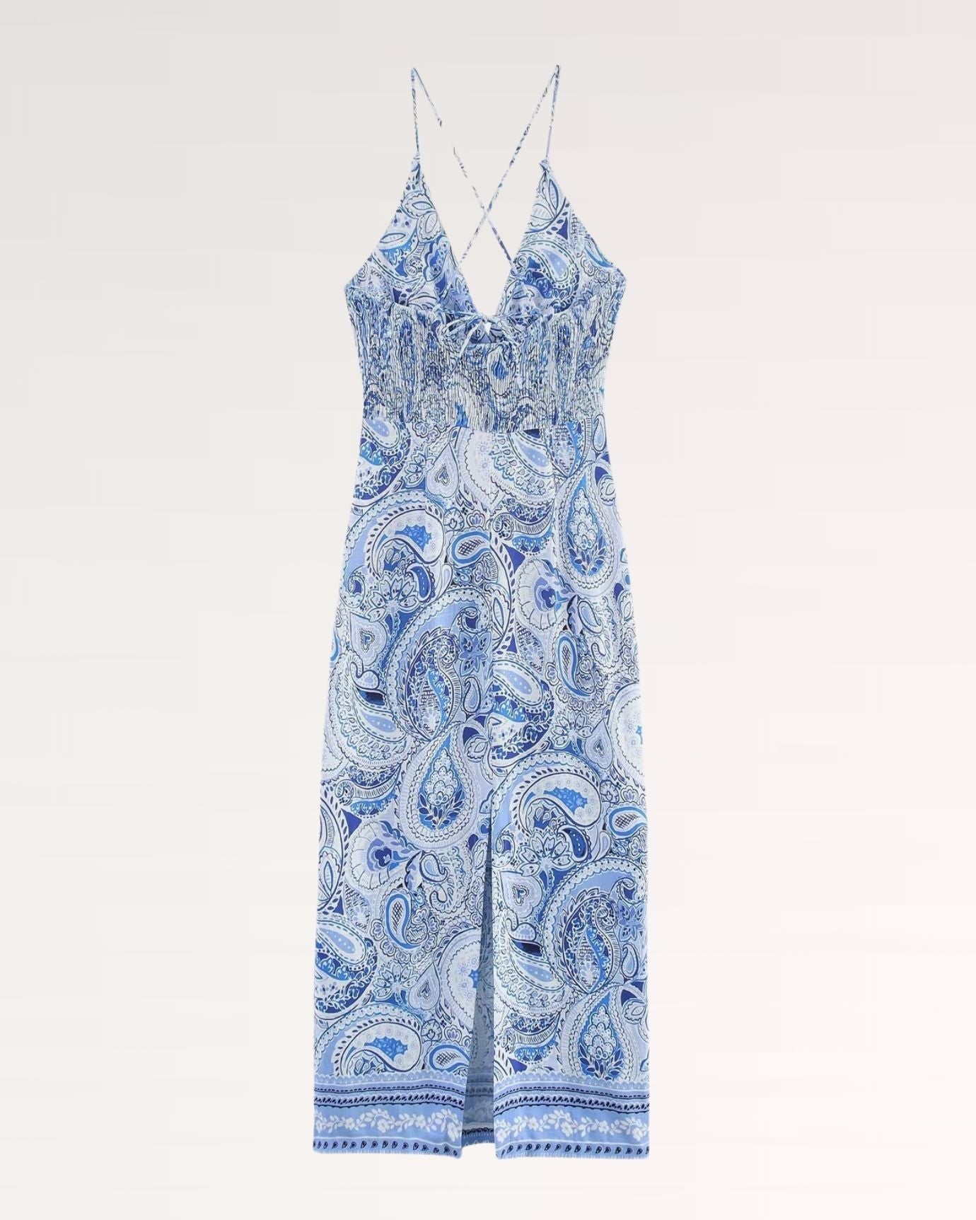 Corfu Greek Blue Dress