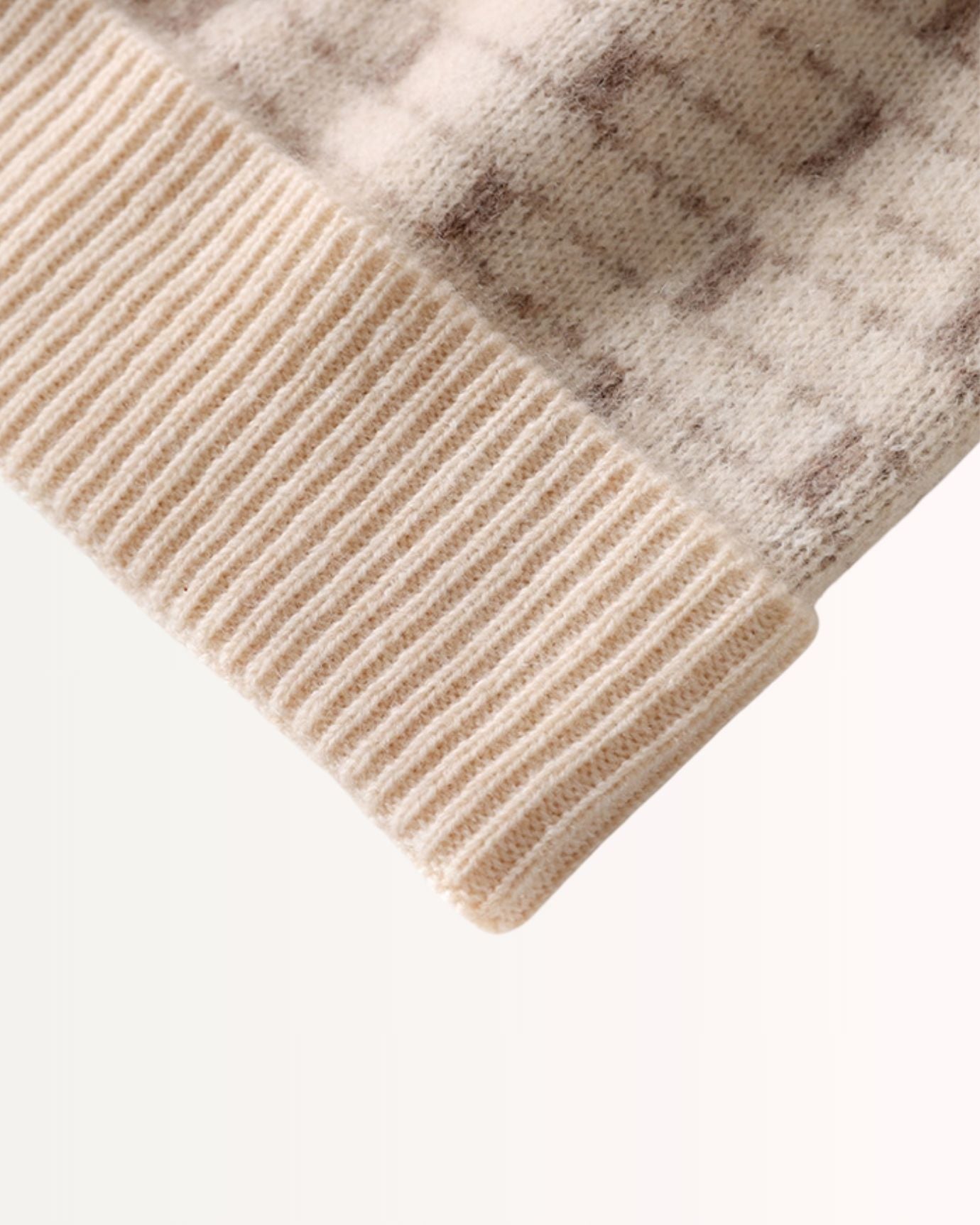 Cashmere Woman Hat plaid thick warm