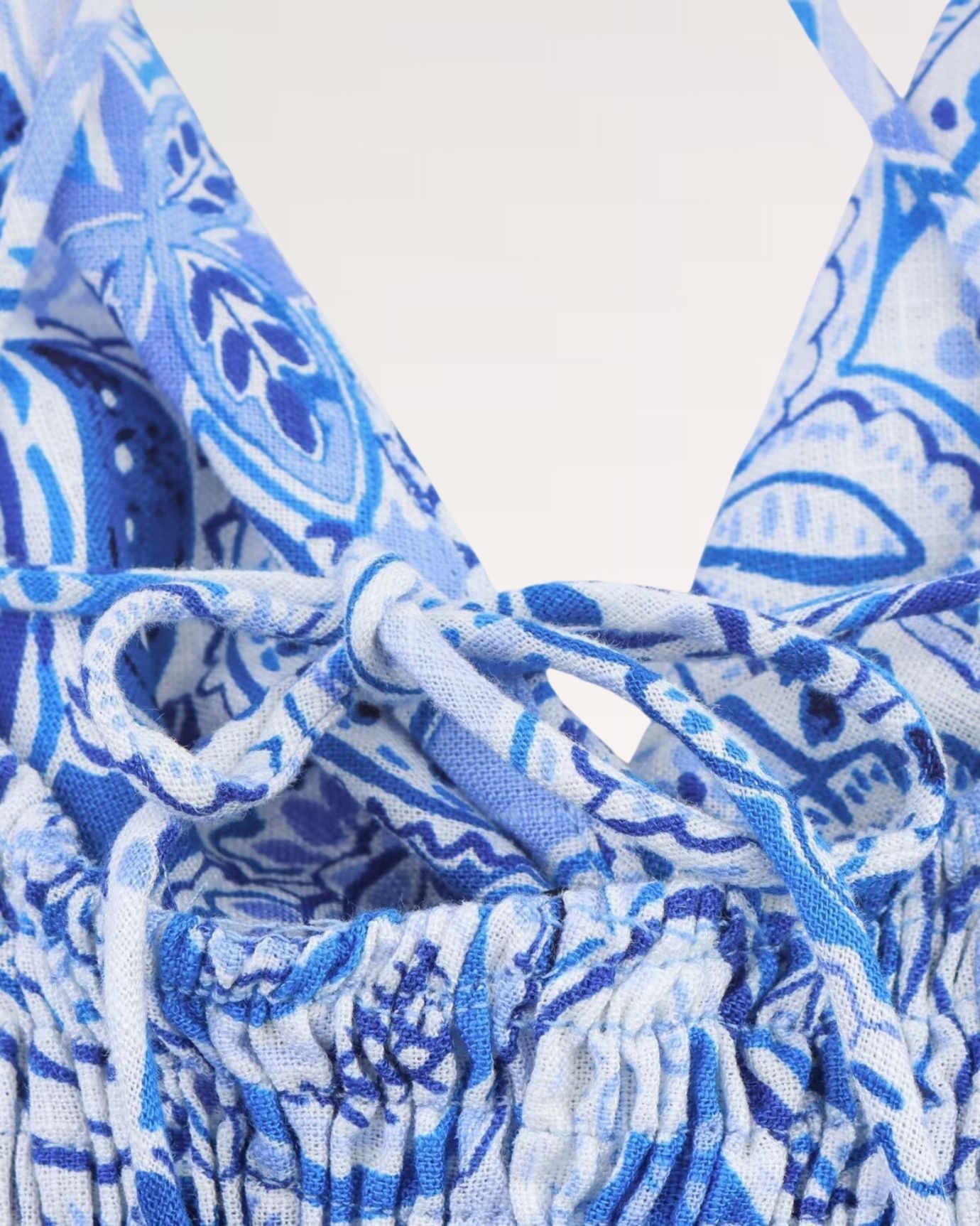 Korfu Griechisch Blaues Kleid