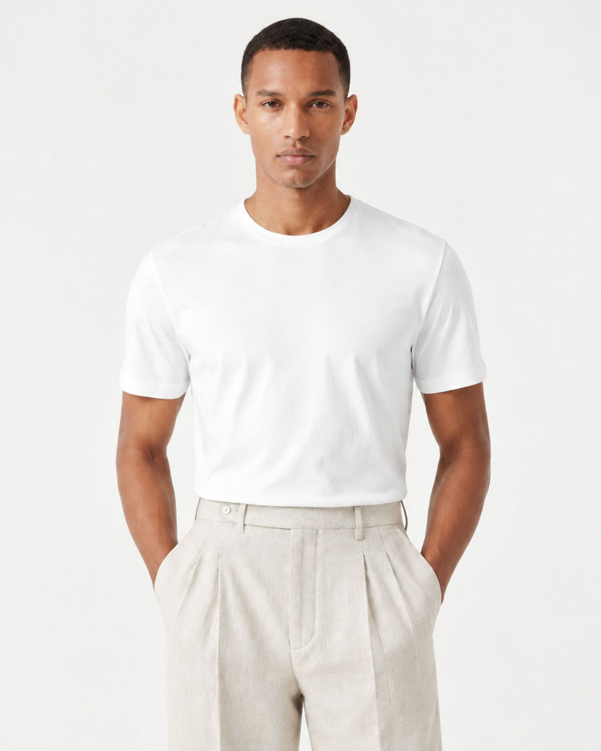 Monaco Relaxed Fit Straight-Leg Trousers