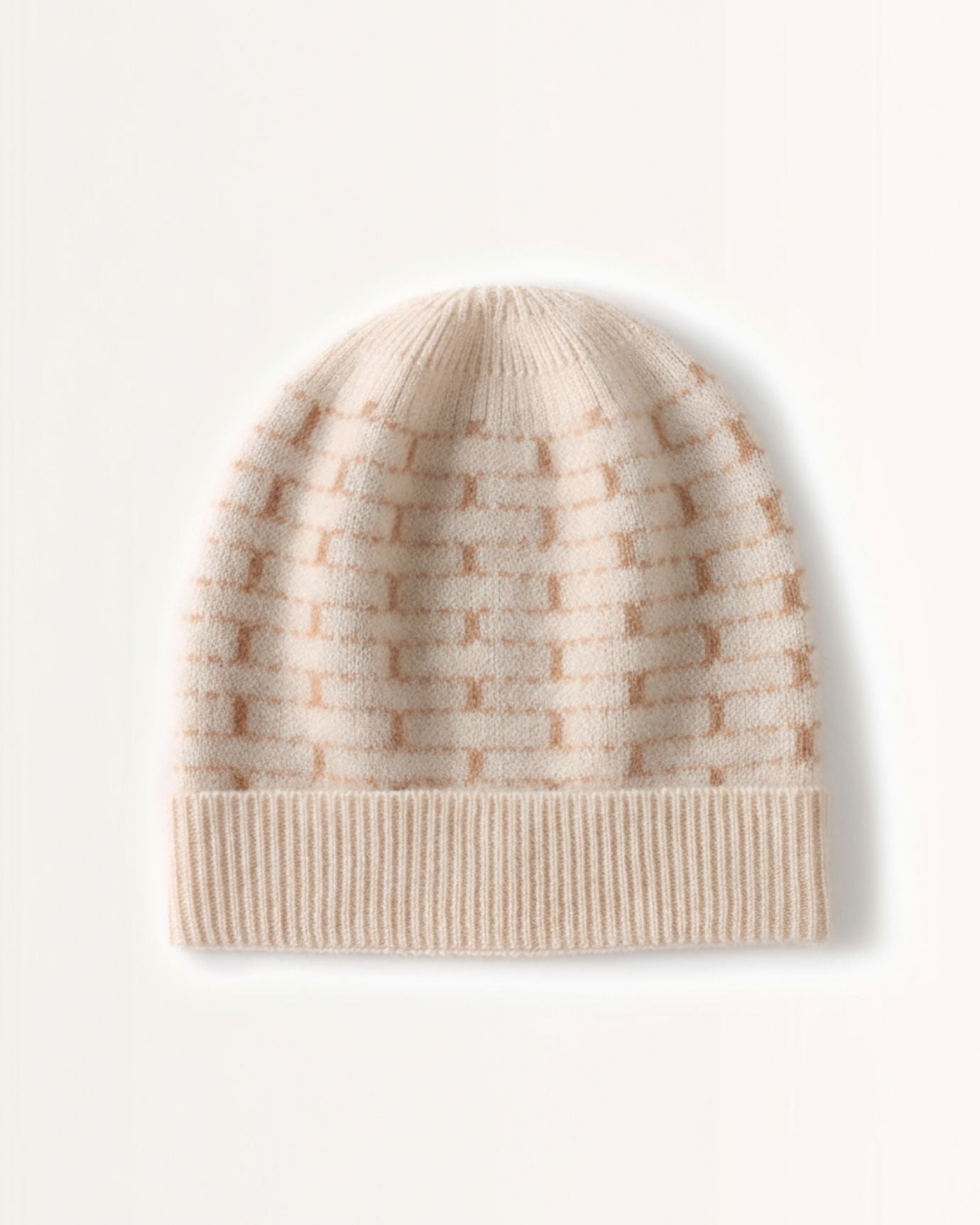 Cashmere Woman Hat plaid thick warm