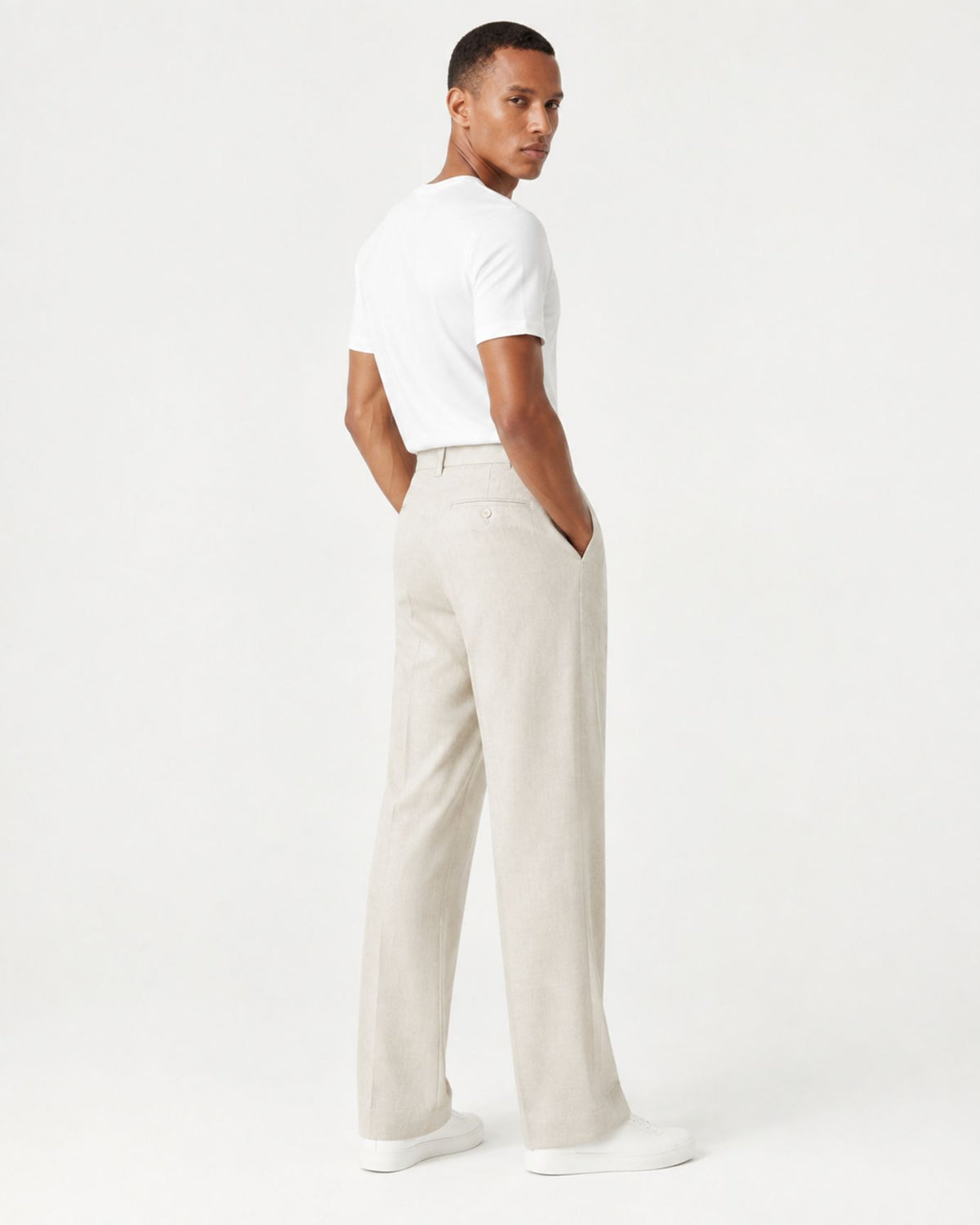 Monaco Relaxed Fit Straight-Leg Trousers