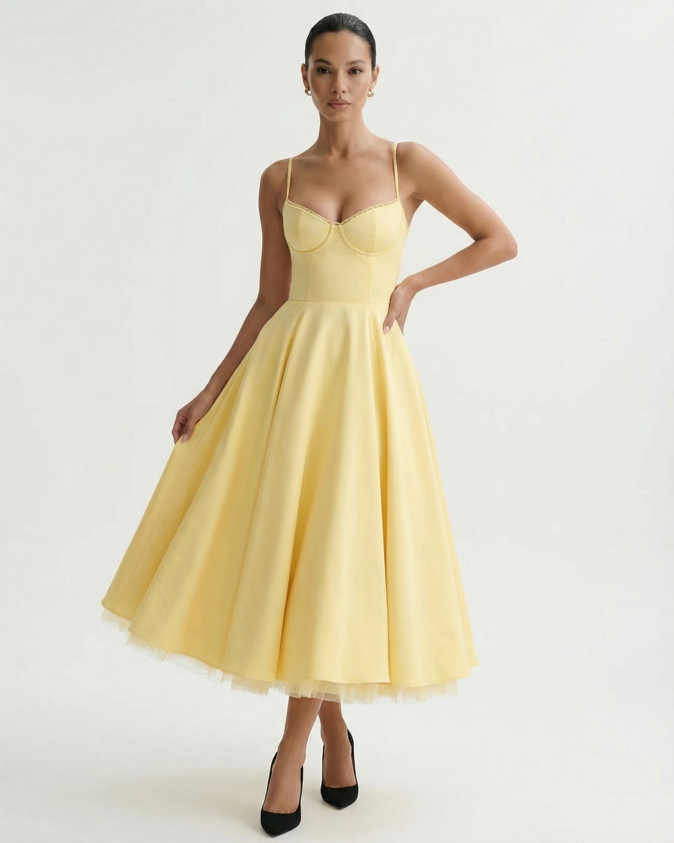 Giulia Midi Yellow Dress