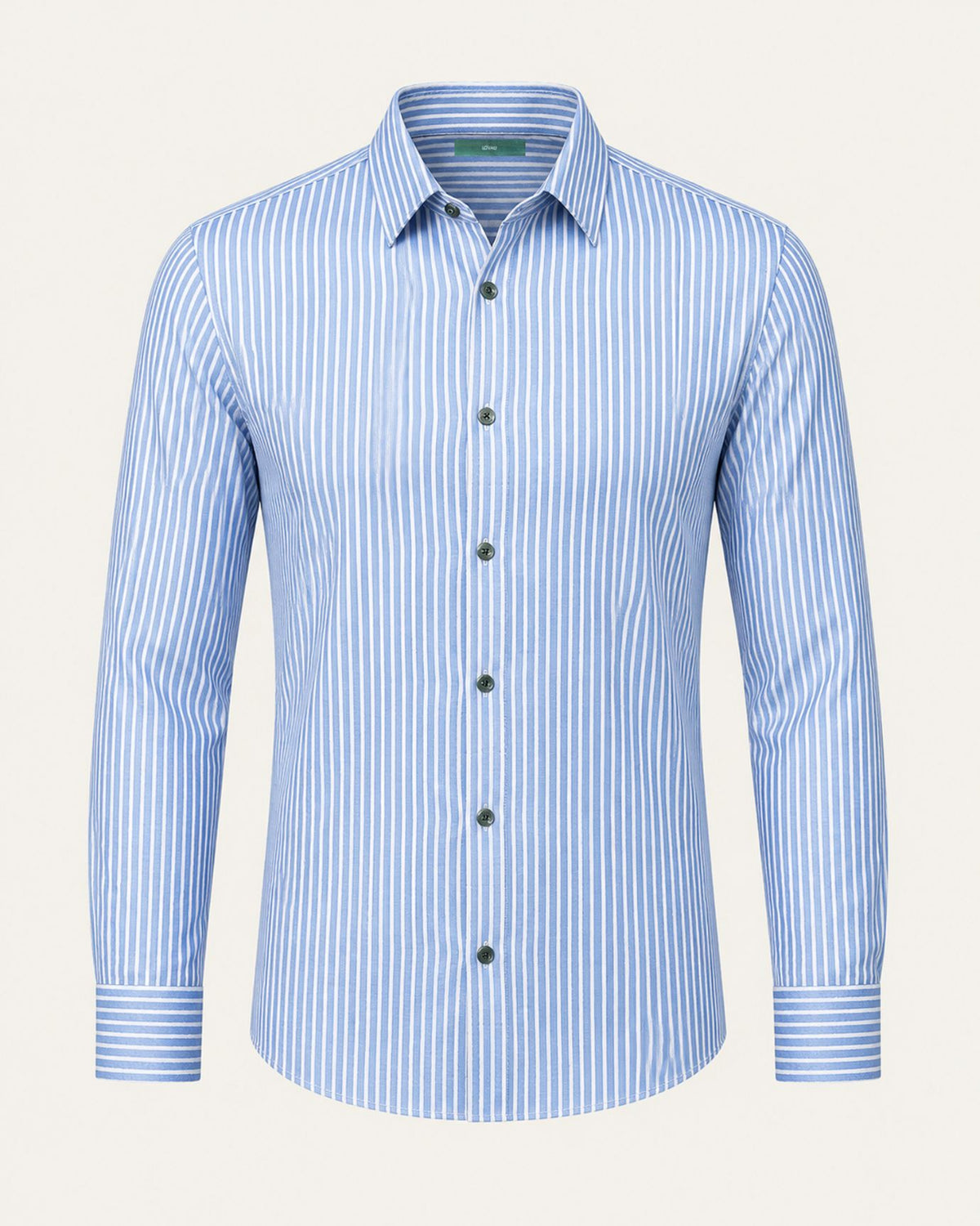 100% Mulberry Silk Long-Sleeve Striped Shirt