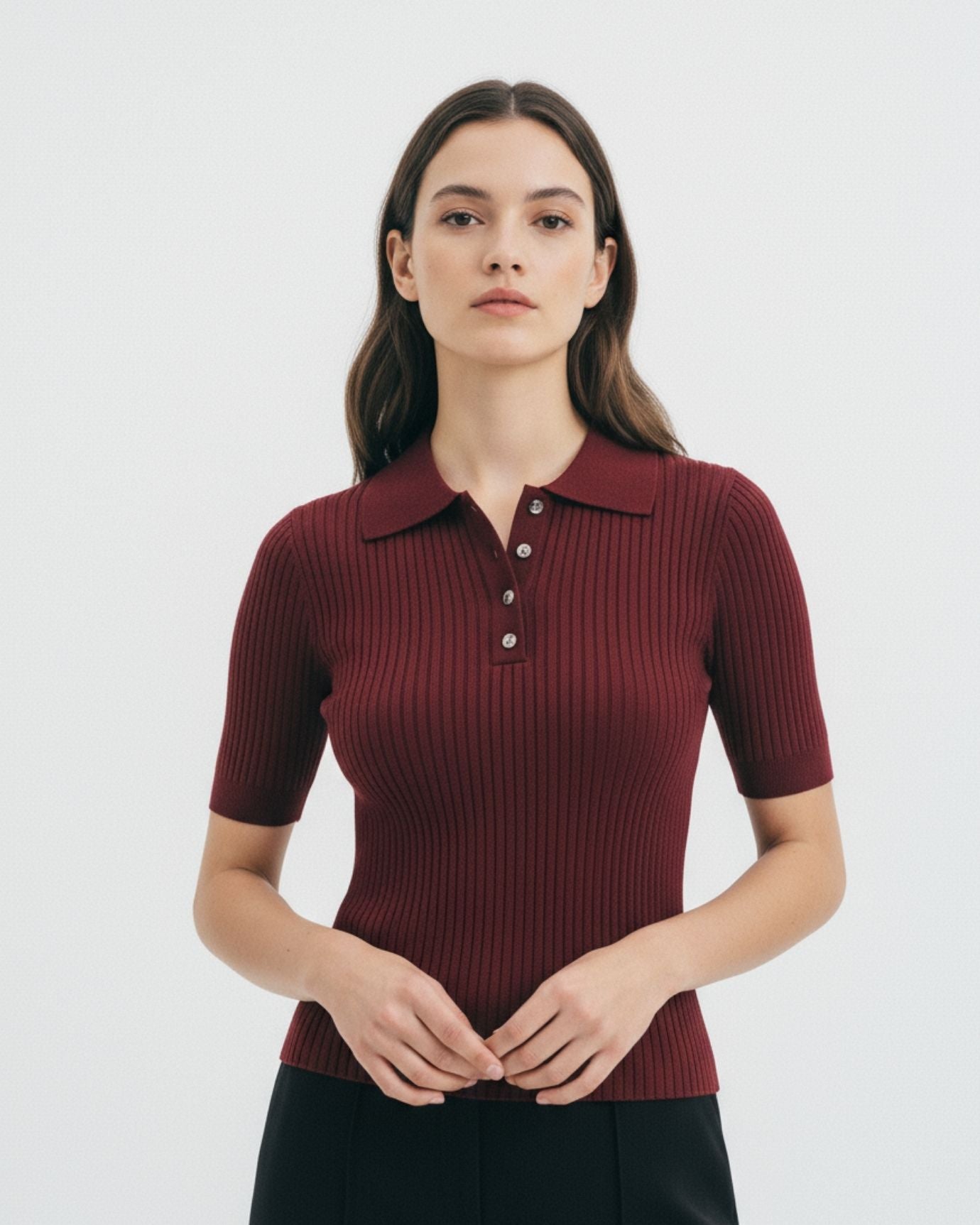 Polo de punto de lana Mariah