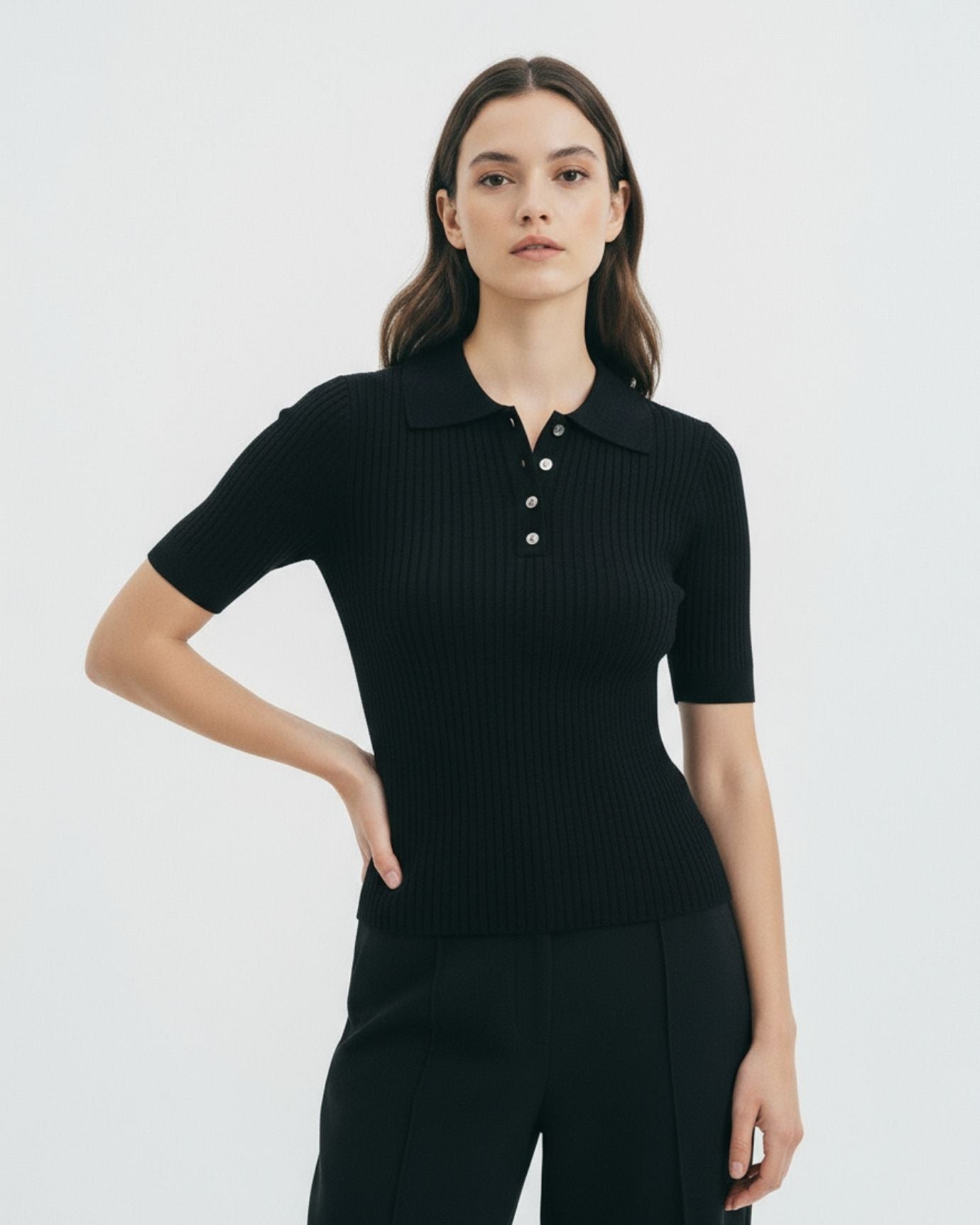 Polo de punto de lana Mariah
