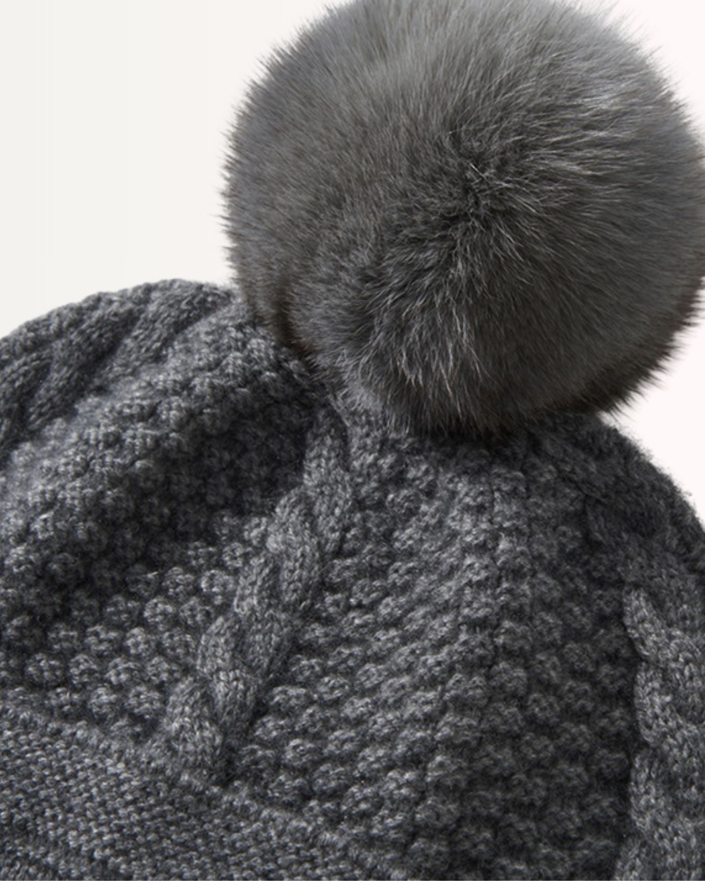 Cashmere and Leather Hat ball twisted casual earmuffs warm