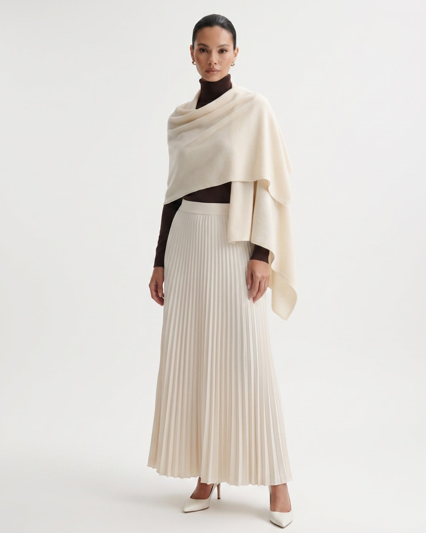 Dina Cashmere Knit Shawl
