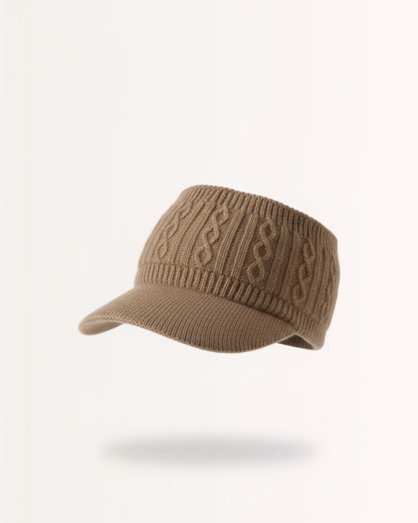 Cashmere Cap Doble Knitted Woman