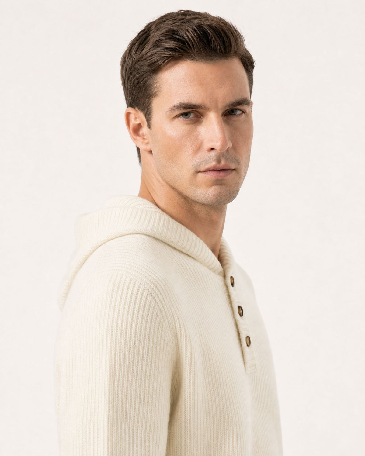 Relaxed Fit Cashmere Hooded Sweater