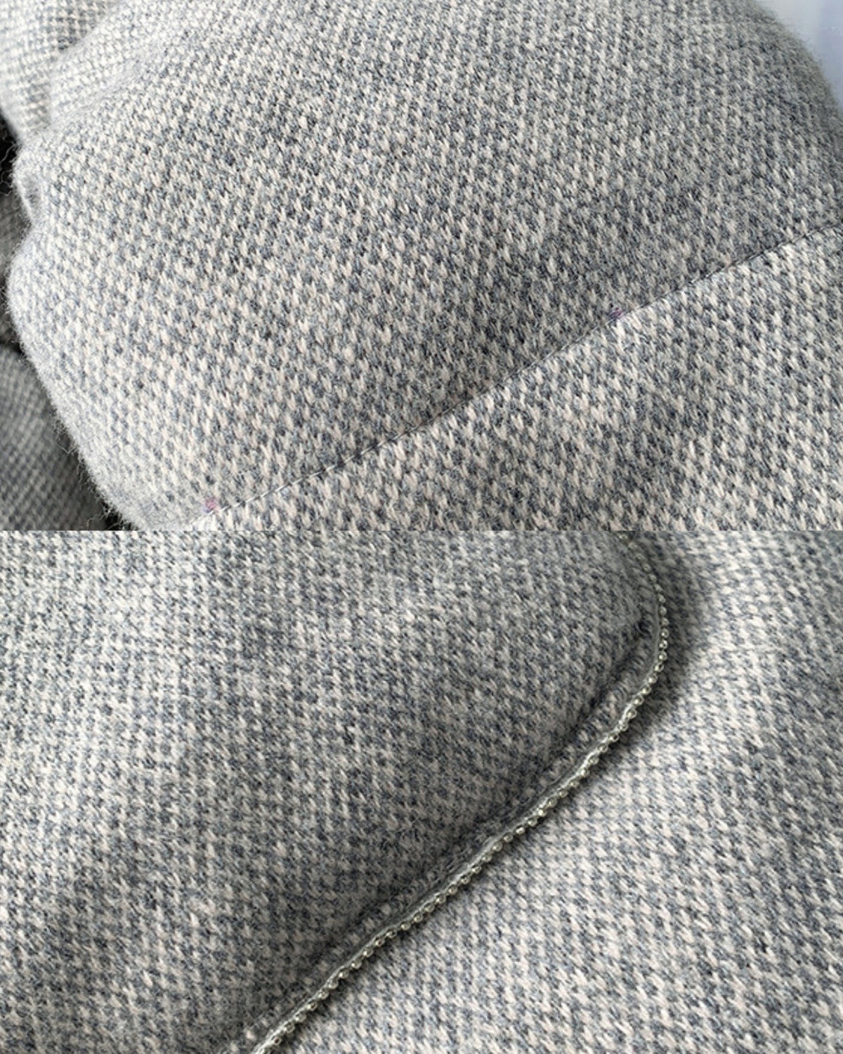 High-End Hooded Cashmere Down Jacket with Mink Collar
