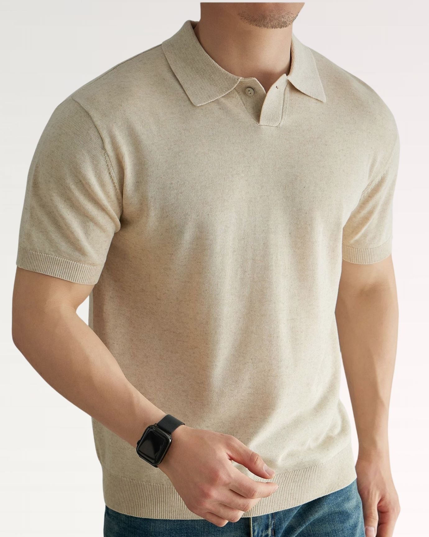 Portofino Linen Blend Polo