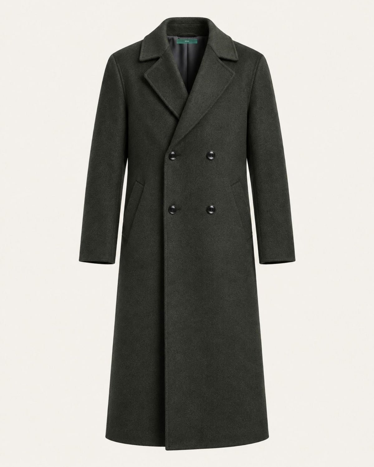 Over-the-Knee Double-Faced Wool Overcoat