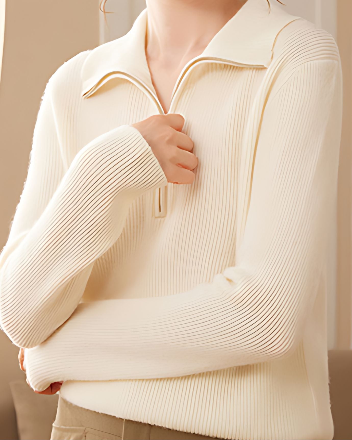 Olivia Cashmere Sweater Zip