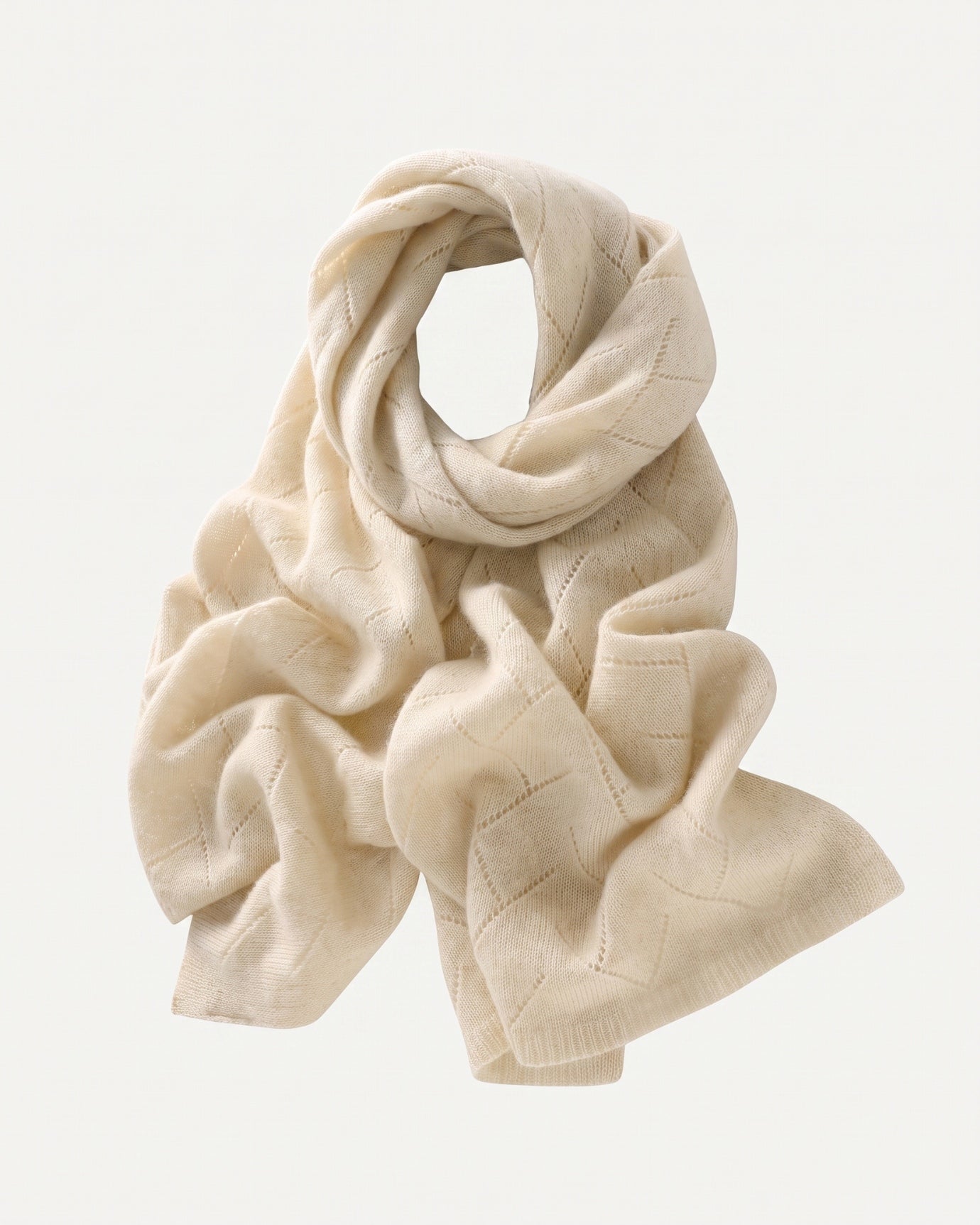 Pure Cashmere Herringbone Scarf