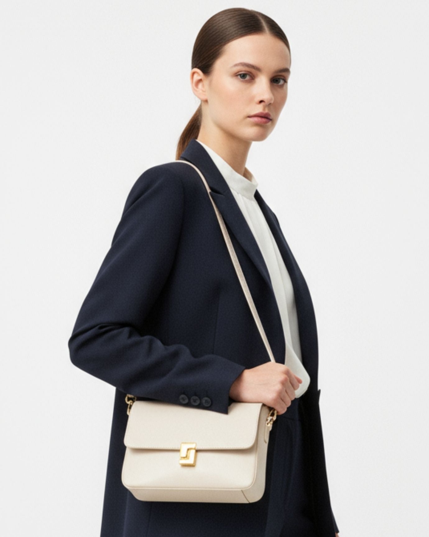 Bolso de piel Lovau Rose