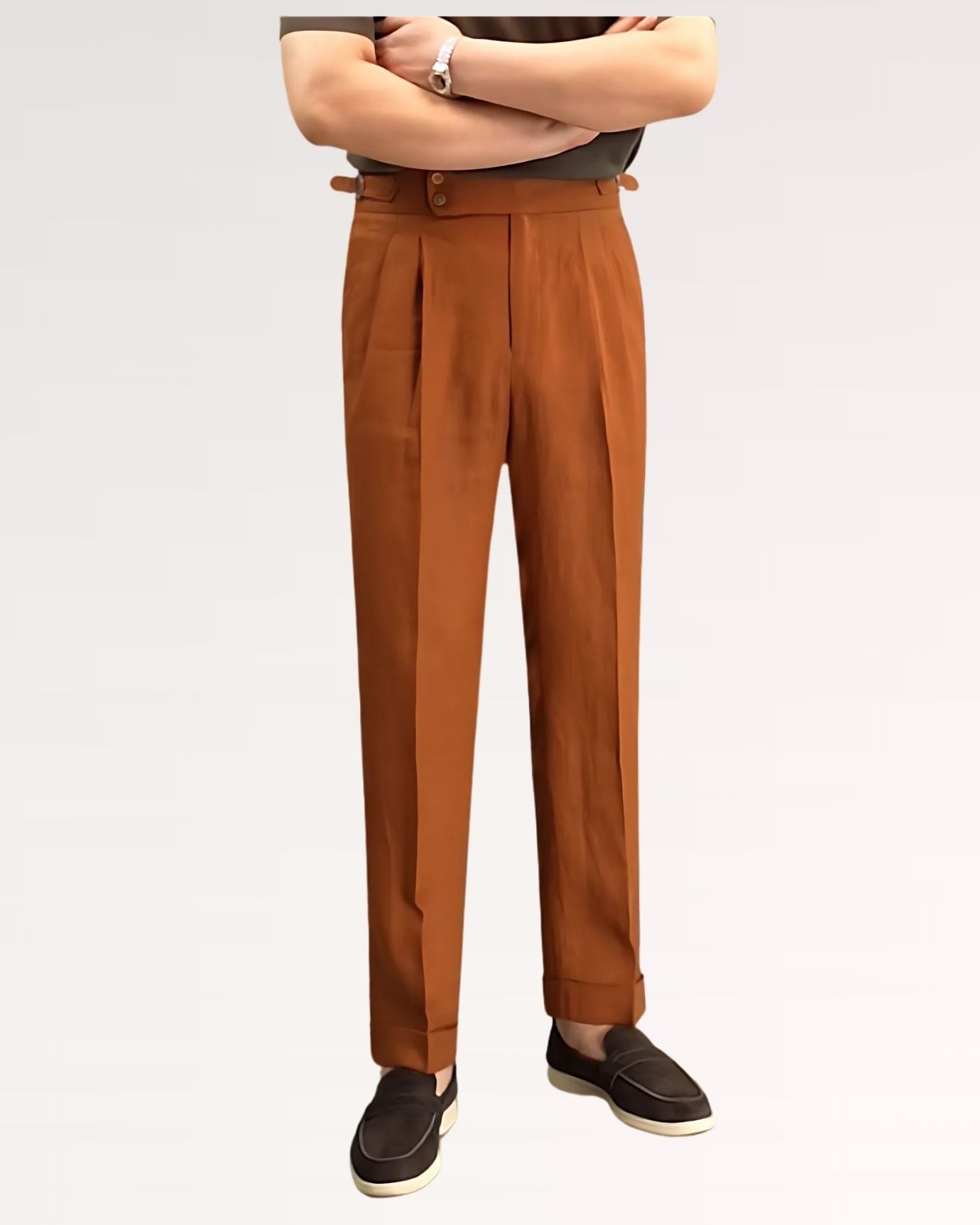 Italian Linen Trousers Lake Como - Old Money Store