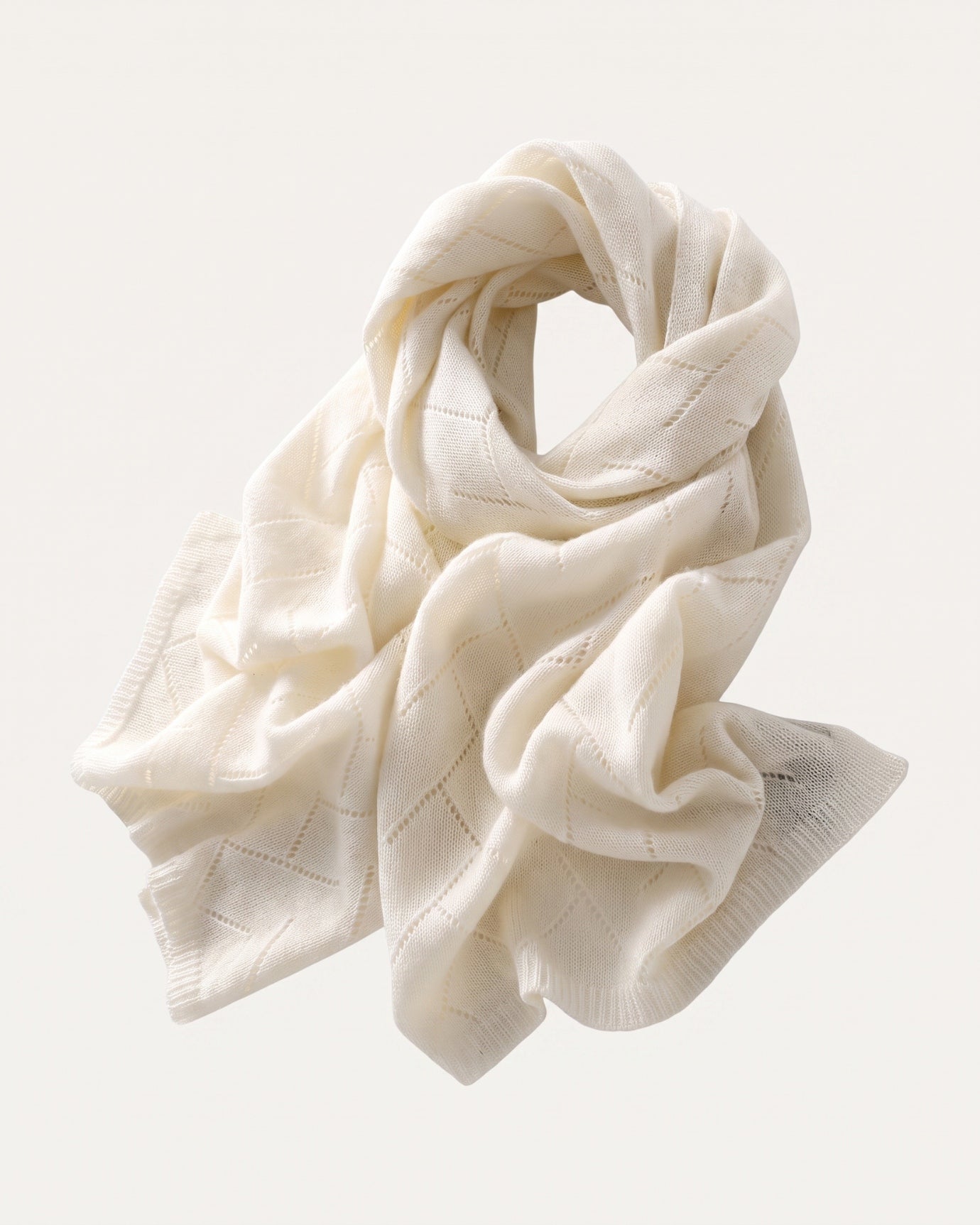 Pure Cashmere Herringbone Scarf