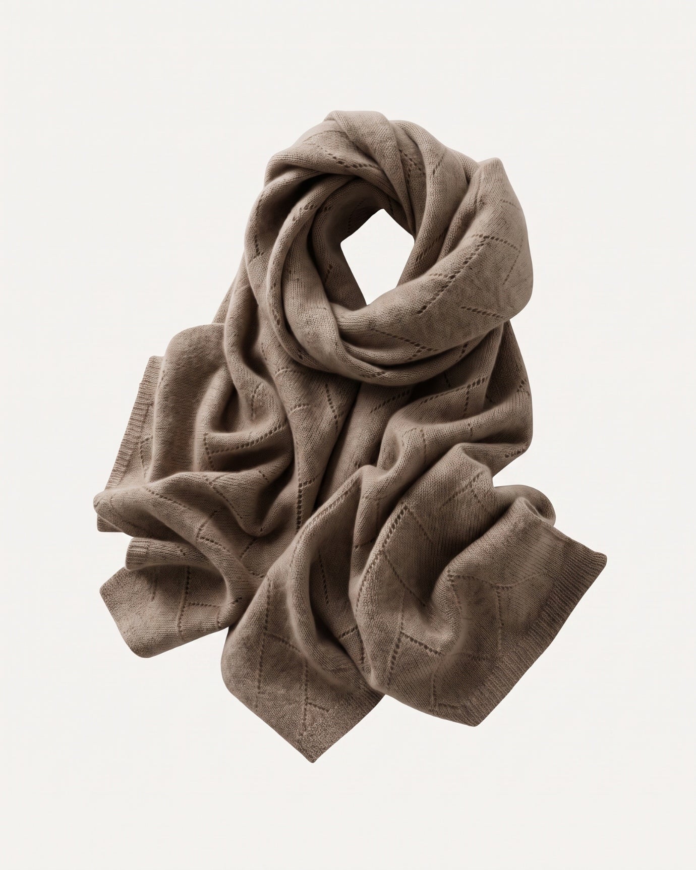 Pure Cashmere Herringbone Scarf