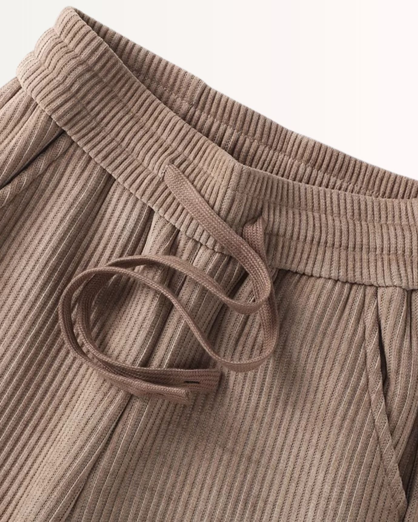 Corduroy Pants Woman High-Waisted Old Money Style