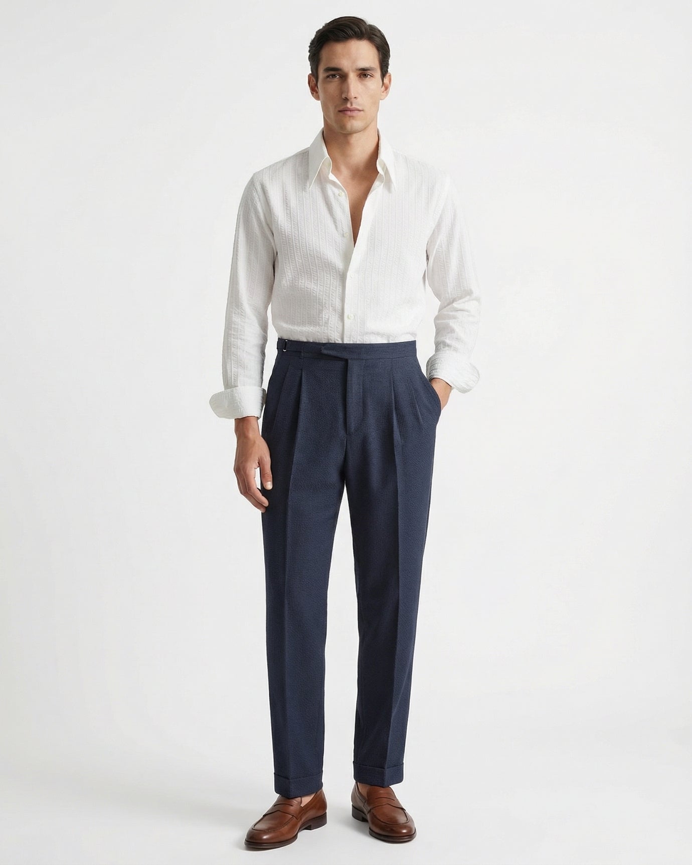 Italian Business Casual Trousers Breathable