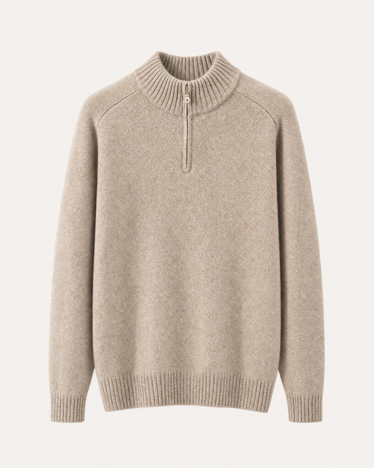 Alaska Heavyweight Cashmere Quarter-Zip Sweater