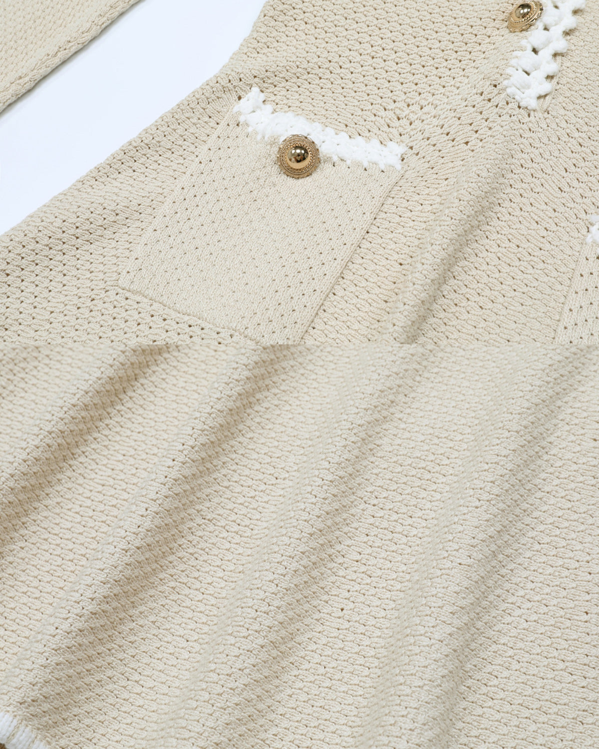 Georgina Long-Sleeve Cutout Ruffle Knit Dress