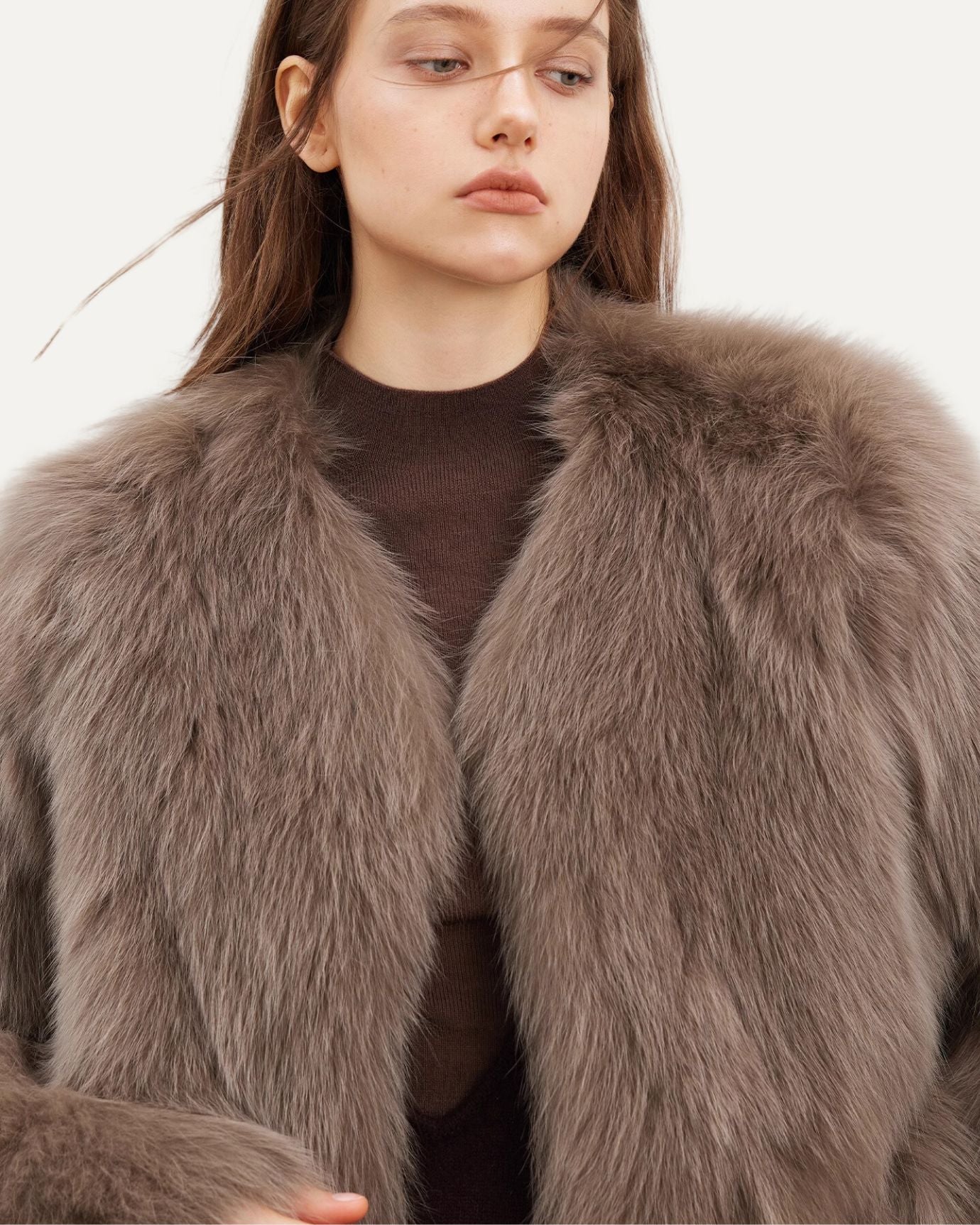 Jasmine Fox Fur Night Coat