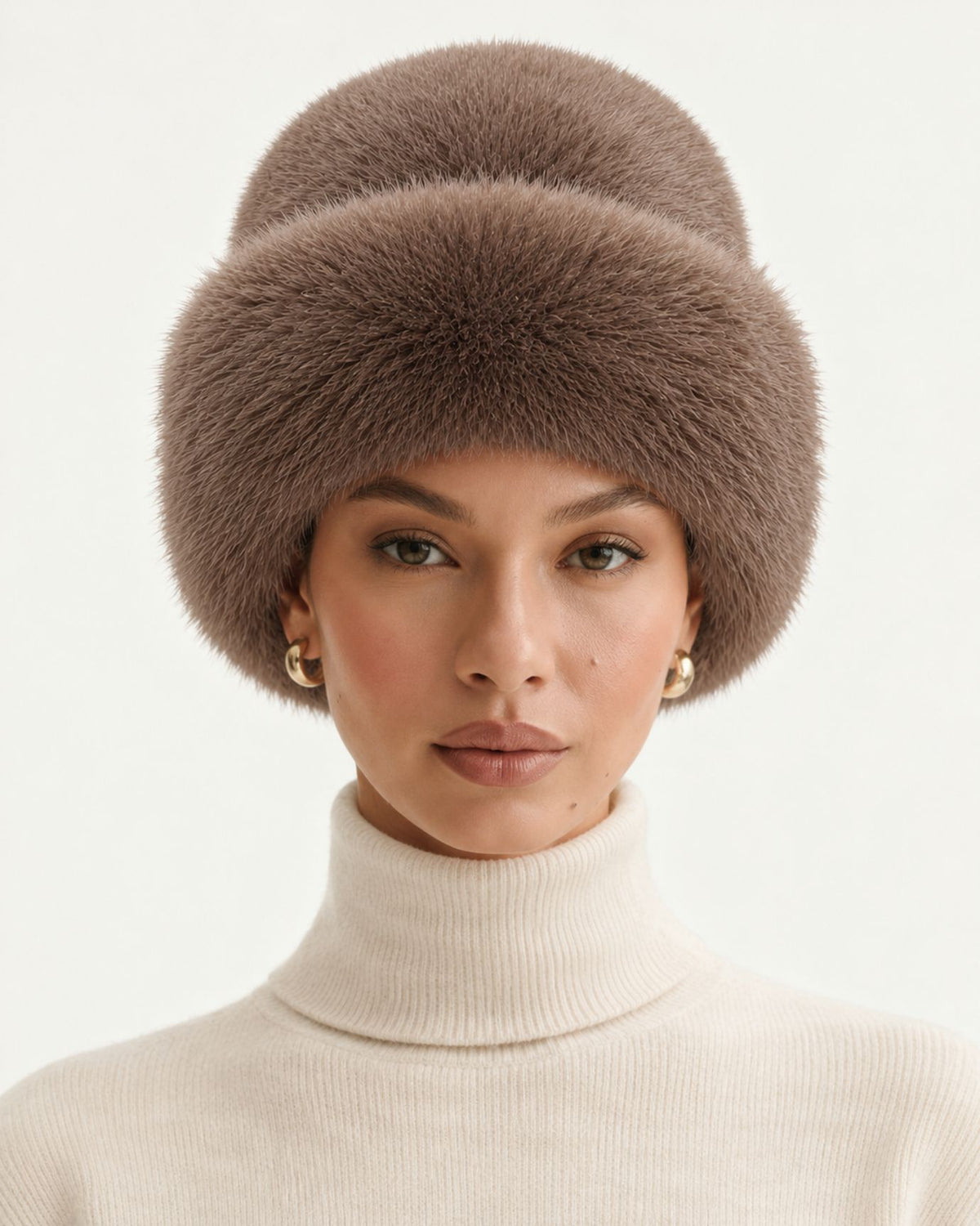 Plush Fur Mongolian-Style Hat Cold Resistant