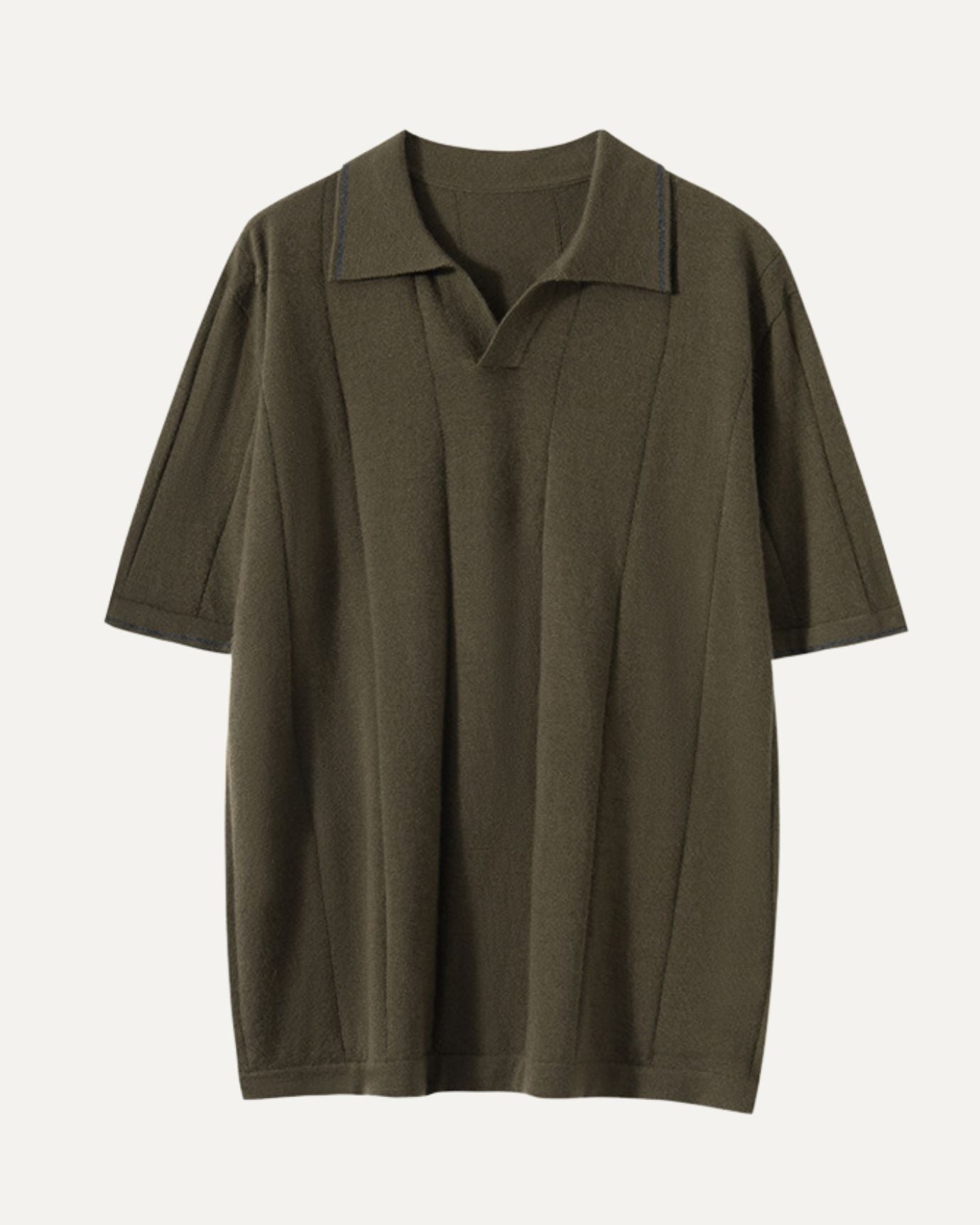 Lovaus Cashmere Polo Olive Green