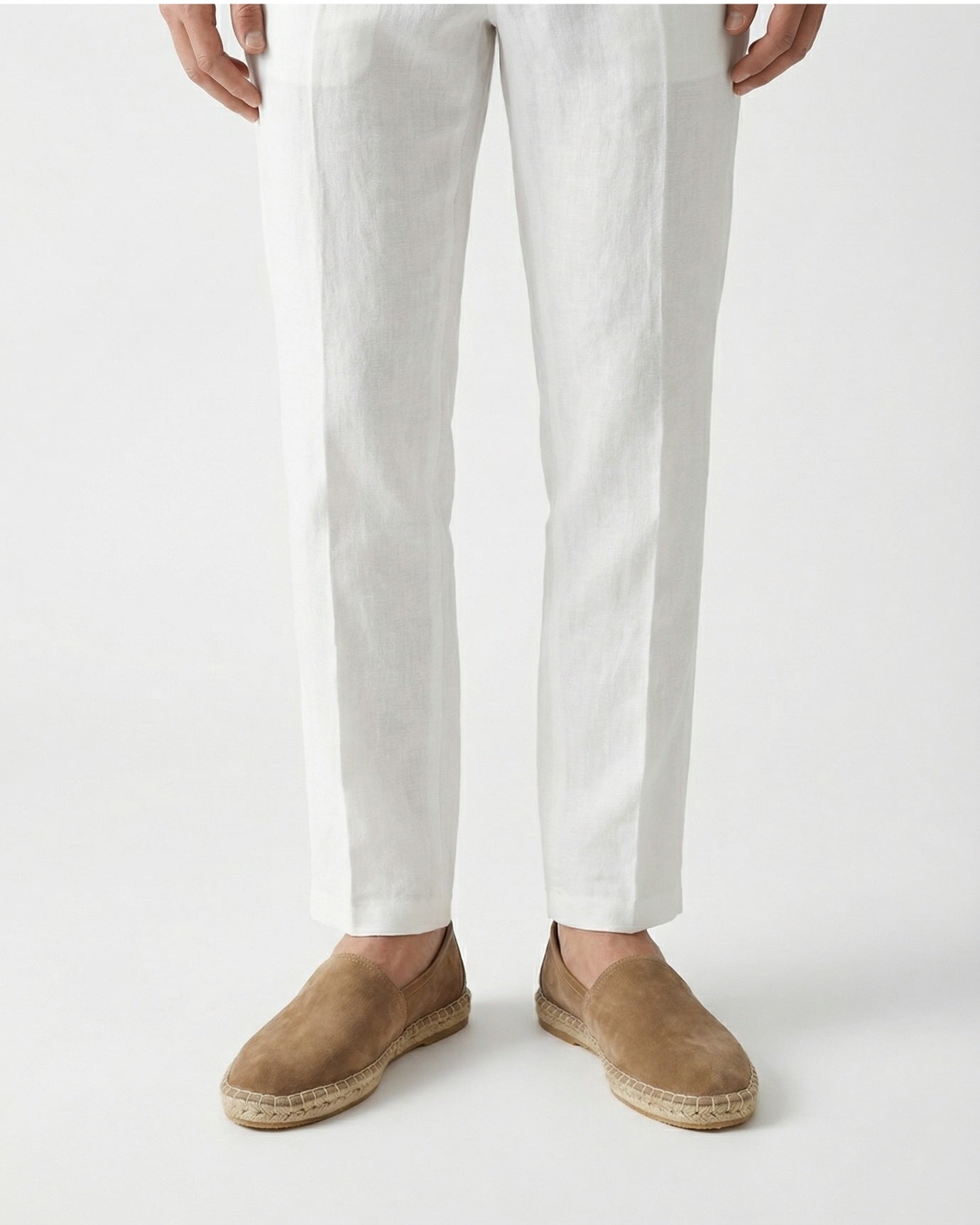 Mykonos Camel Slip-On Suede Loafers Genuine Leather Casual Flats