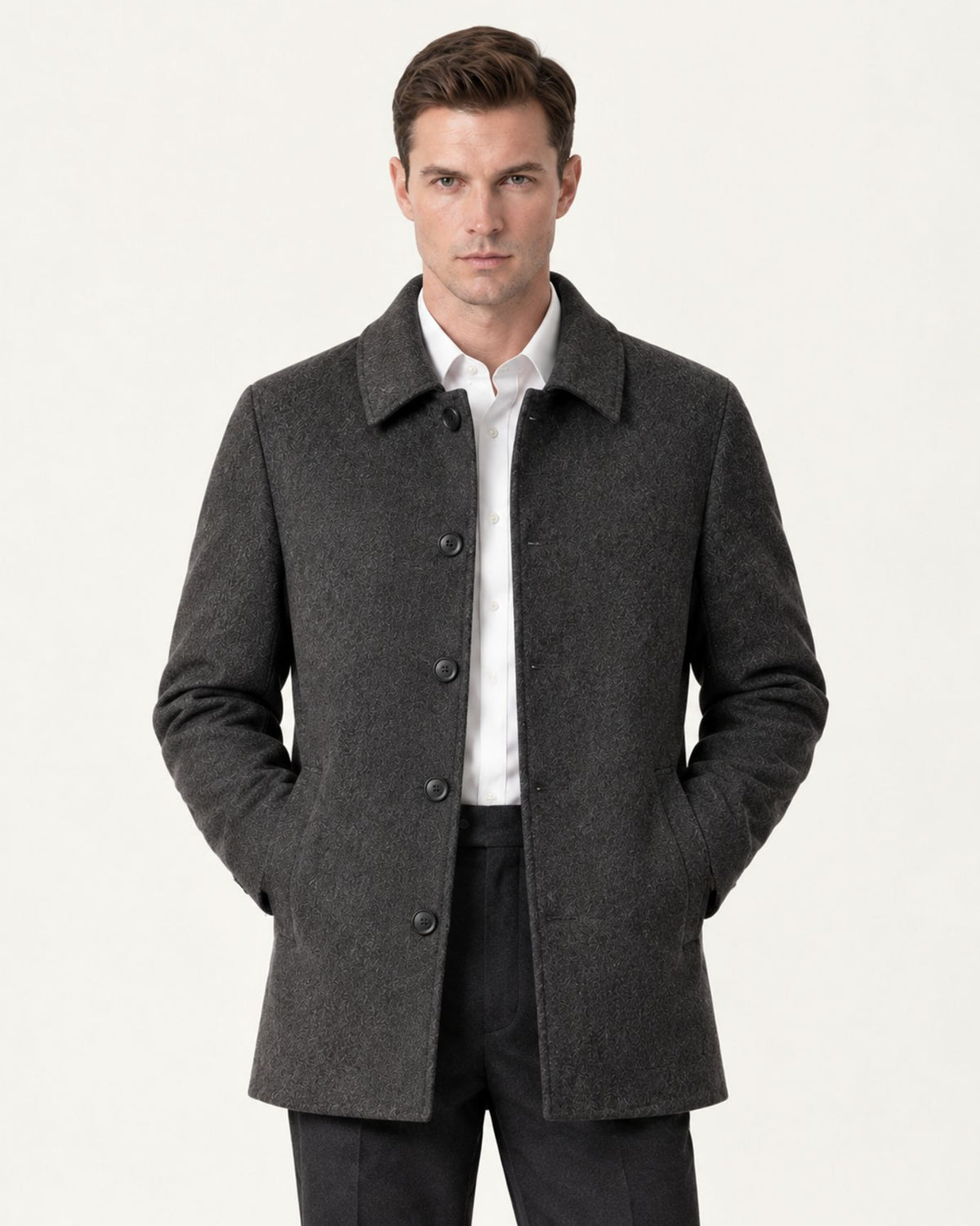 Hamptons Wool Coat with Lapels