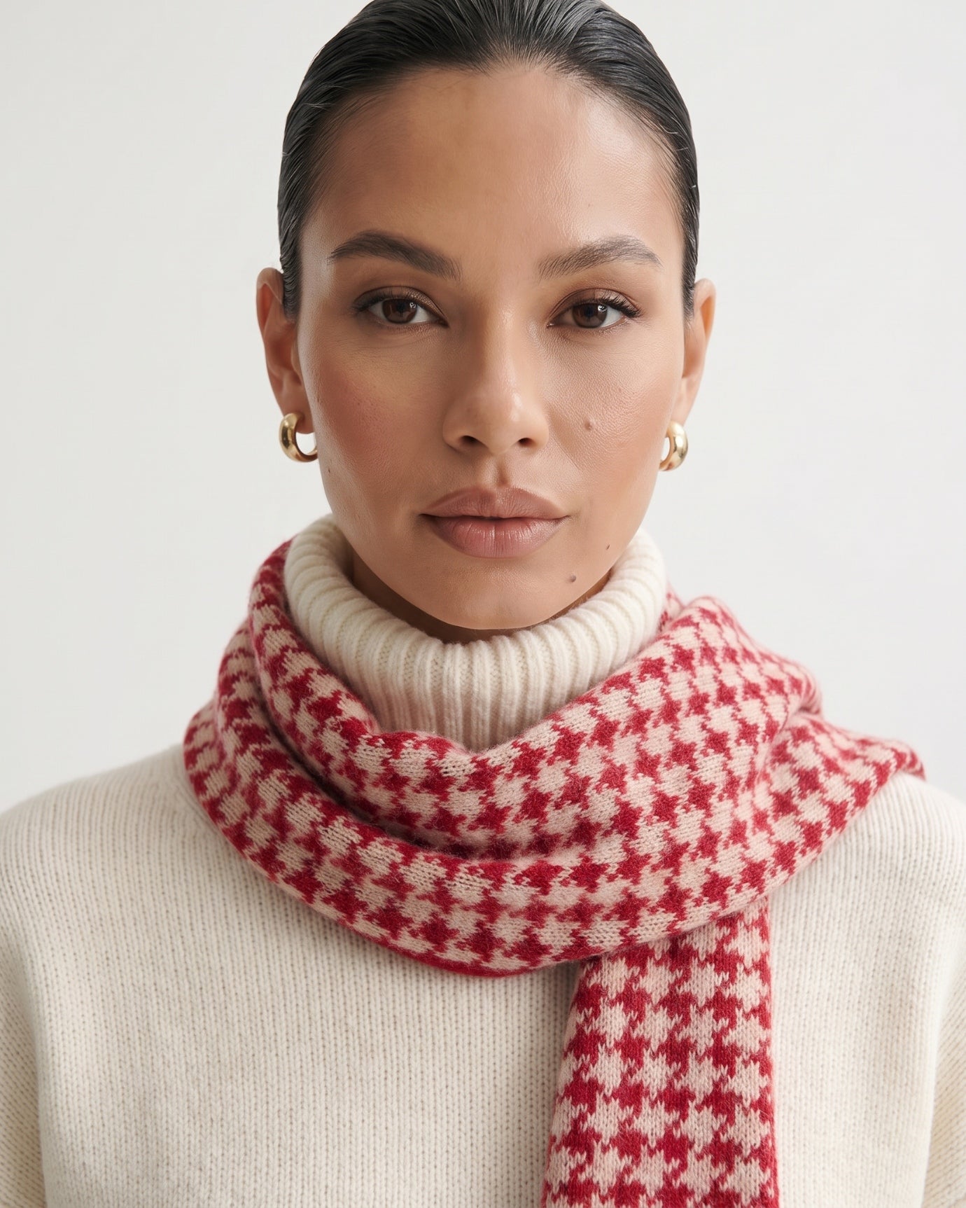 Cashmere Houndstooth Scarf