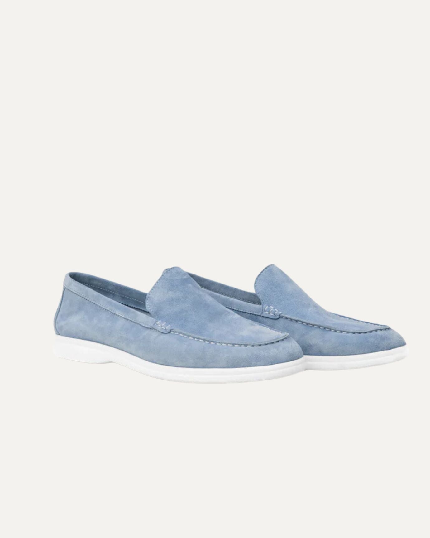 Lovau Portofino Suede Loafers Leather - Sky Blue