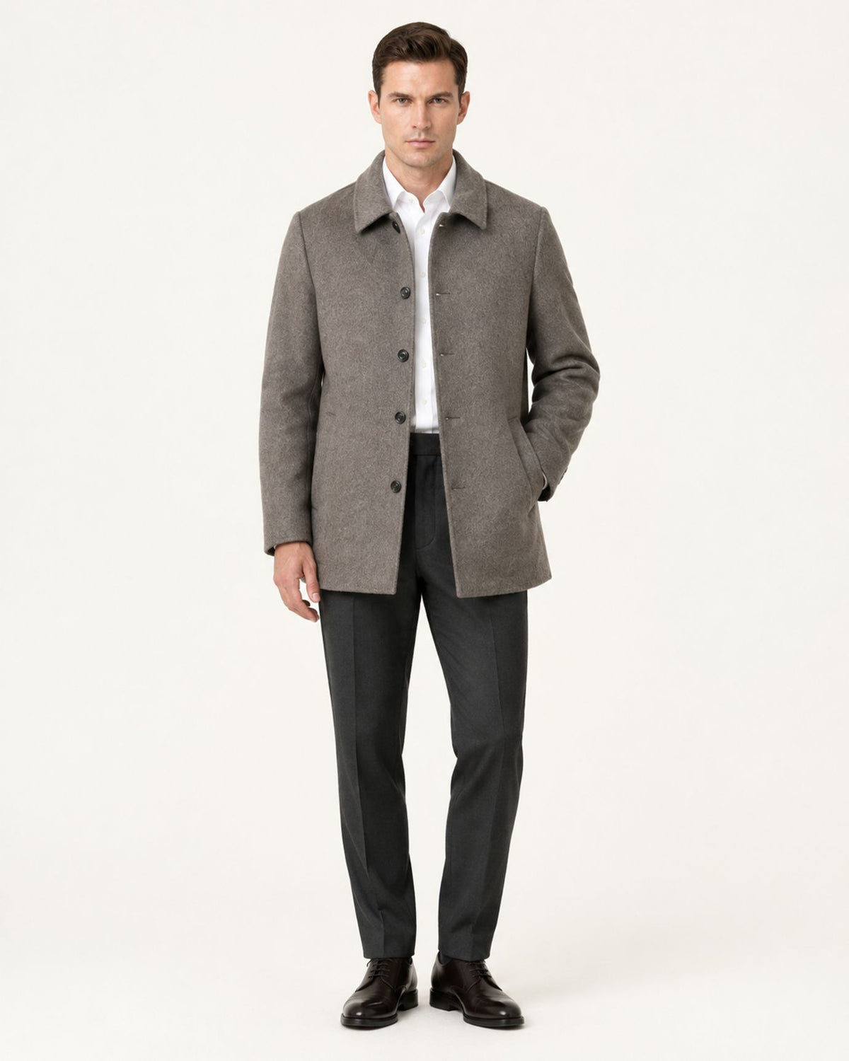 Hamptons Wool Coat with Lapels