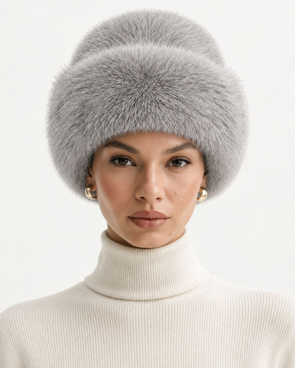 Plush Fur Mongolian-Style Hat Cold Resistant