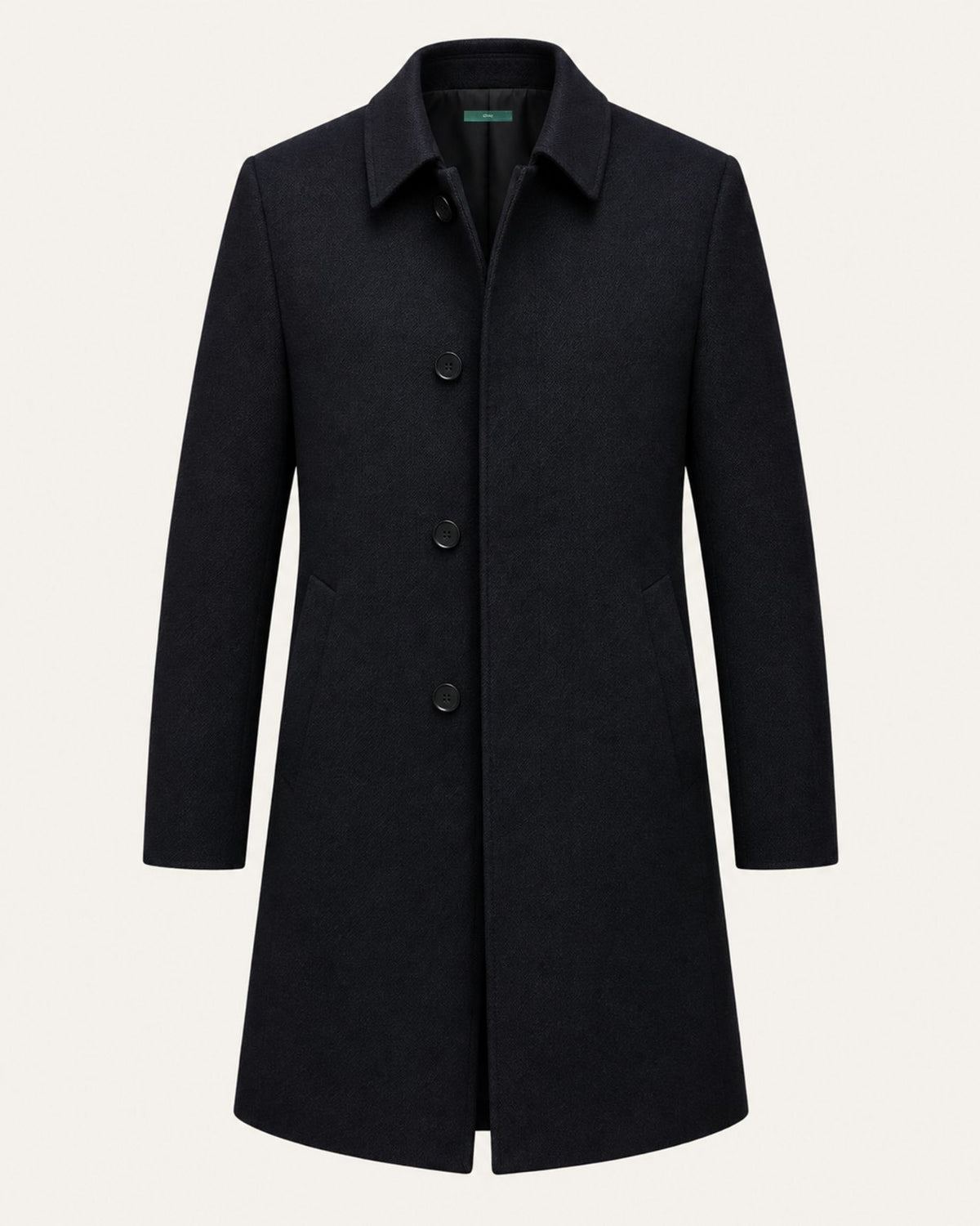 Mid-Length Double-Faced Cashmere Overcoat