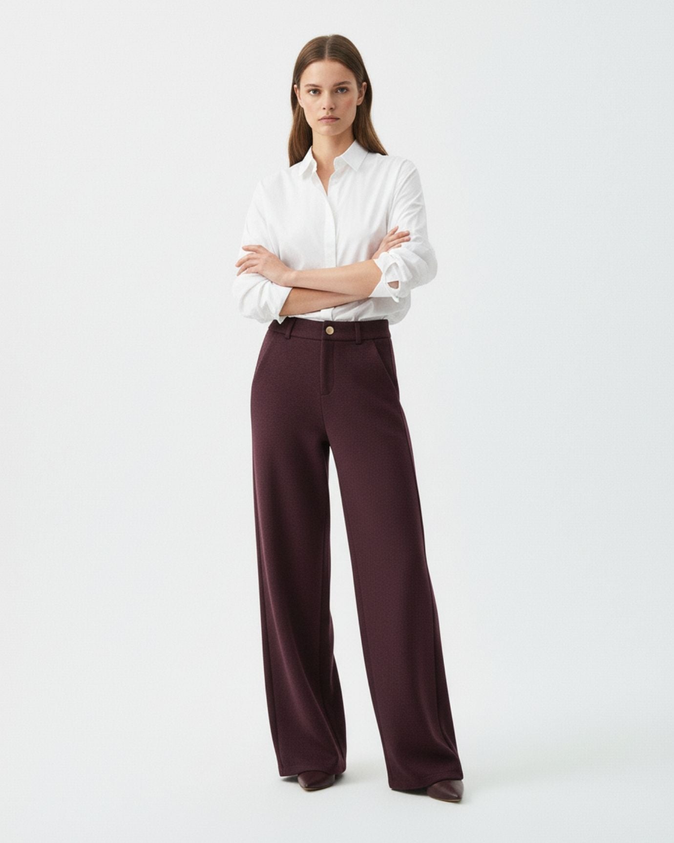High-end cashmere and wool trousers woman limited edition