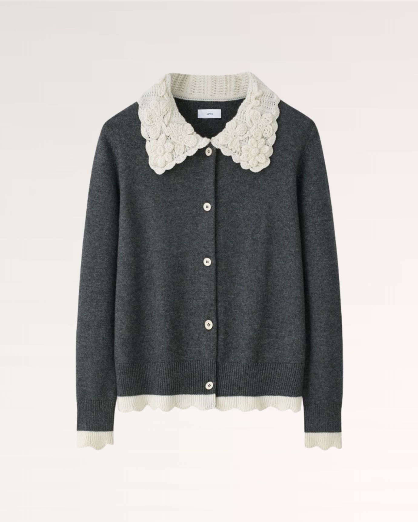 Rihanna Cashmere Cardigan Coat Jacket Grey