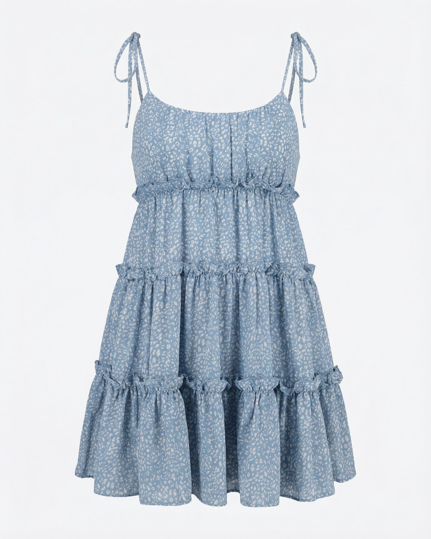 Forro de vestido con tirantes estampados