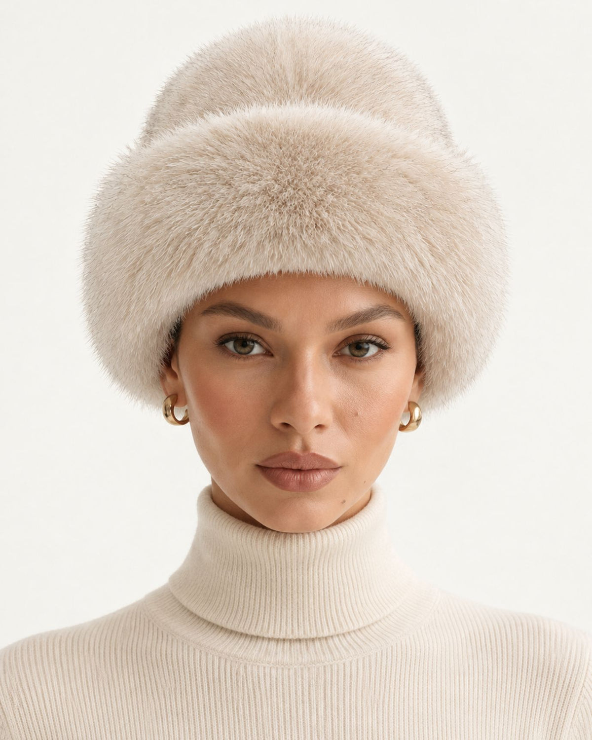 Plush Fur Mongolian-Style Hat Cold Resistant