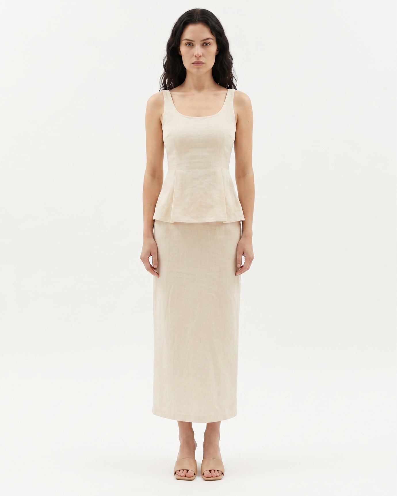 Cotton Top Skirt Set