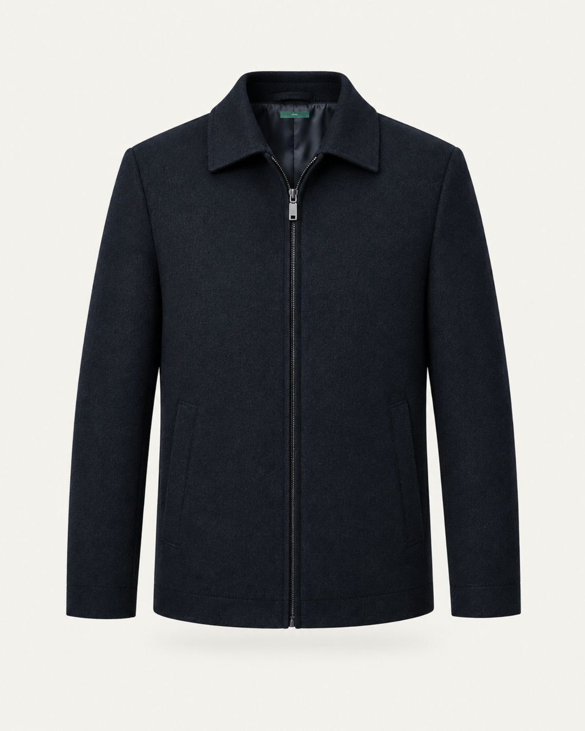 Light Collared Wrinkle-Resistant Wool Jacket