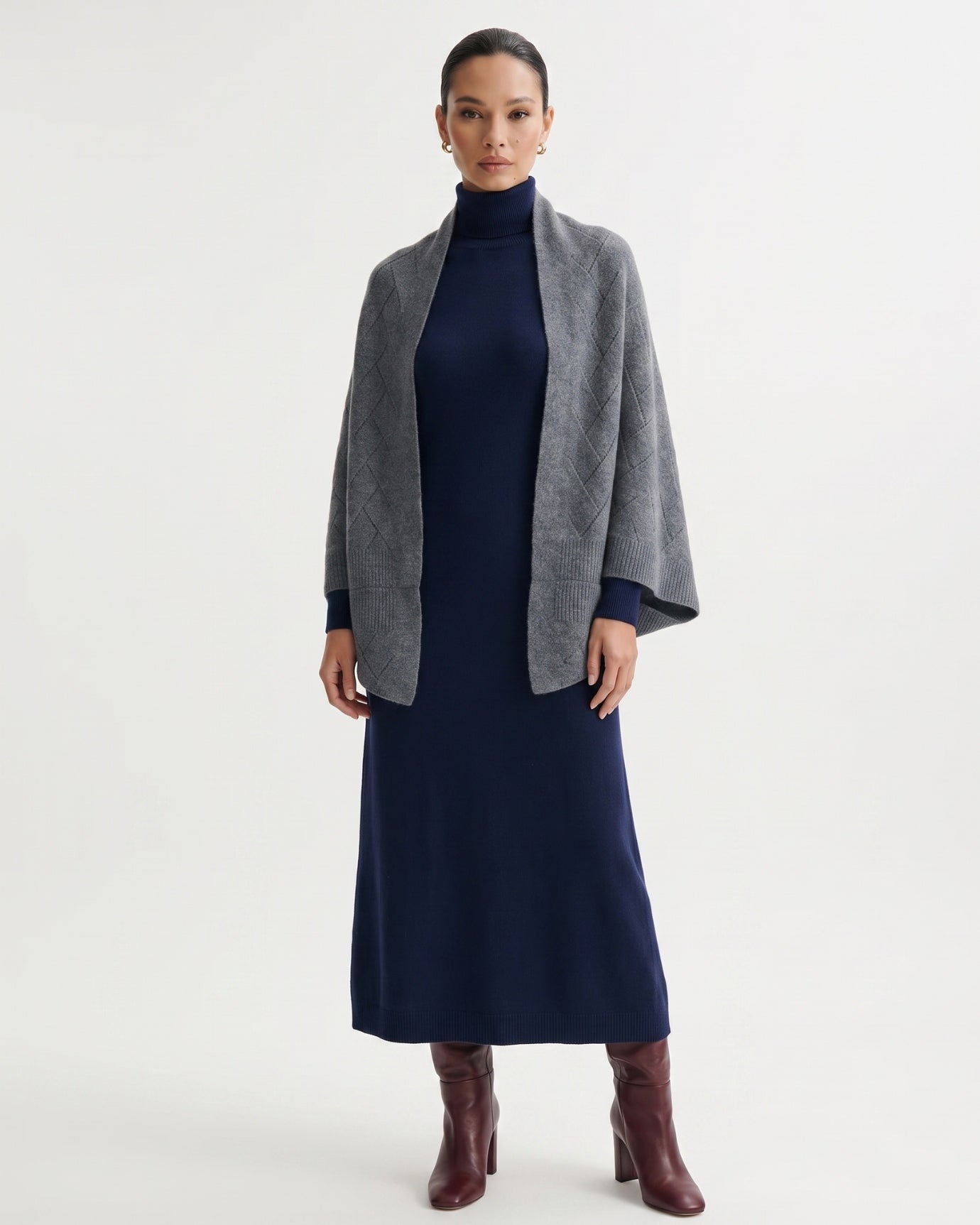 Mia Cashmere Quilted Shawl