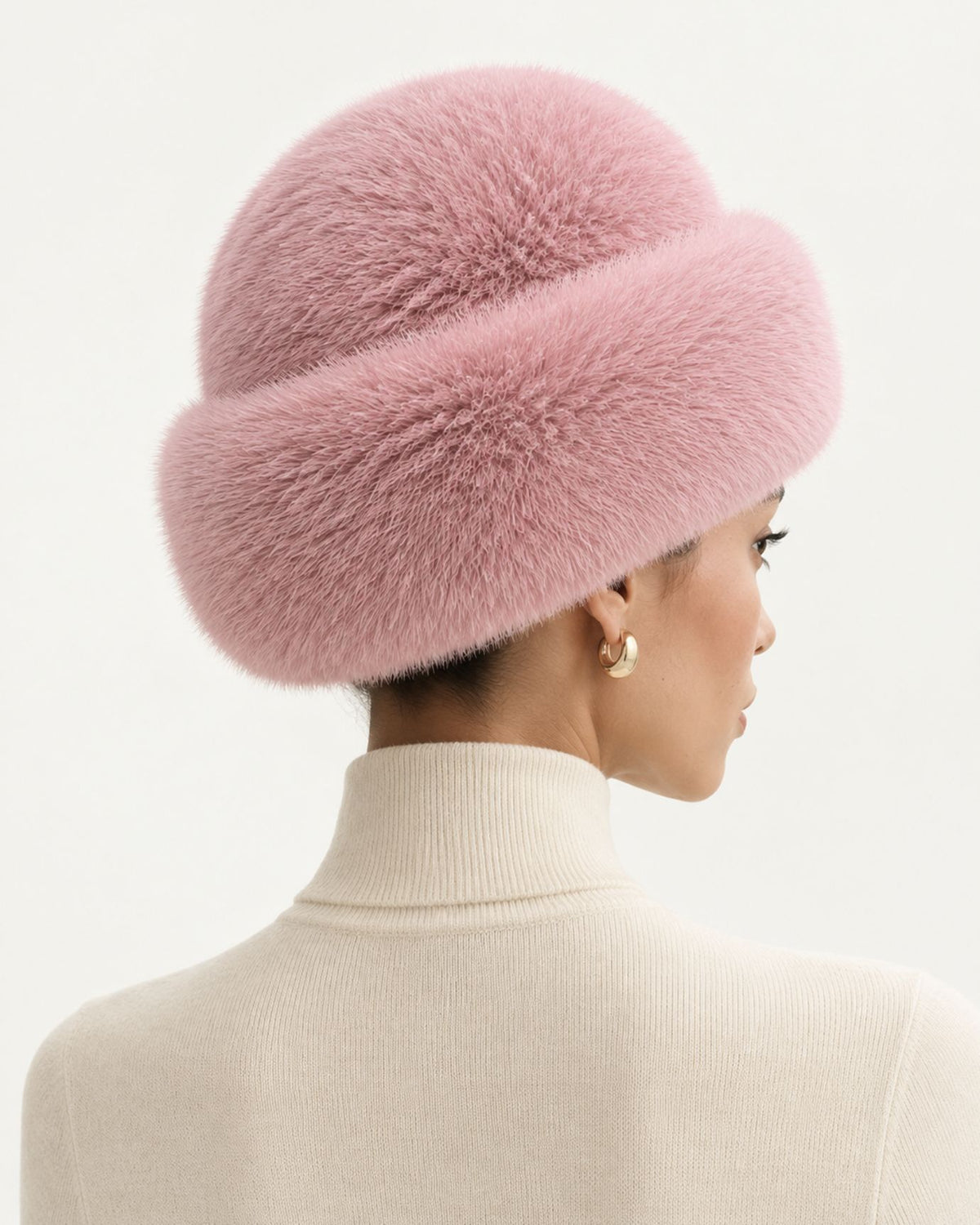 Plush Fur Mongolian-Style Hat Cold Resistant