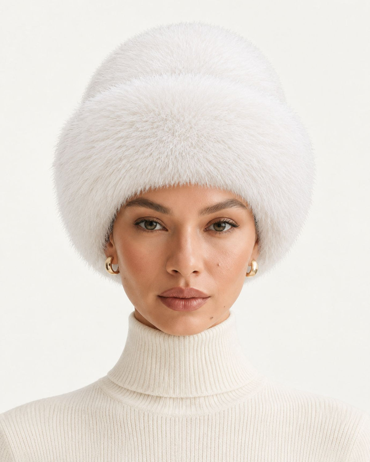 Plush Fur Mongolian-Style Hat Cold Resistant