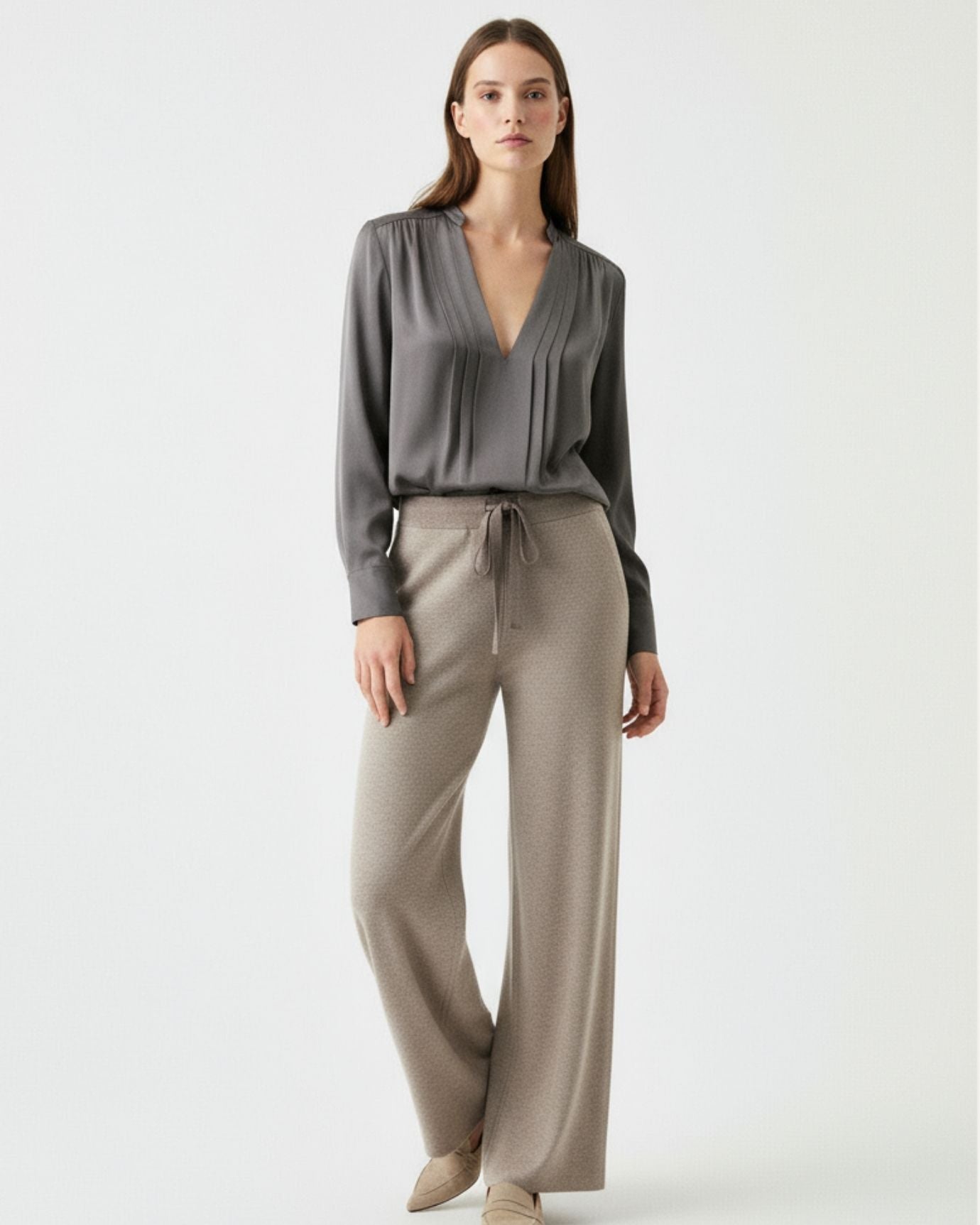 Pantalones Ori de Lana Elástica