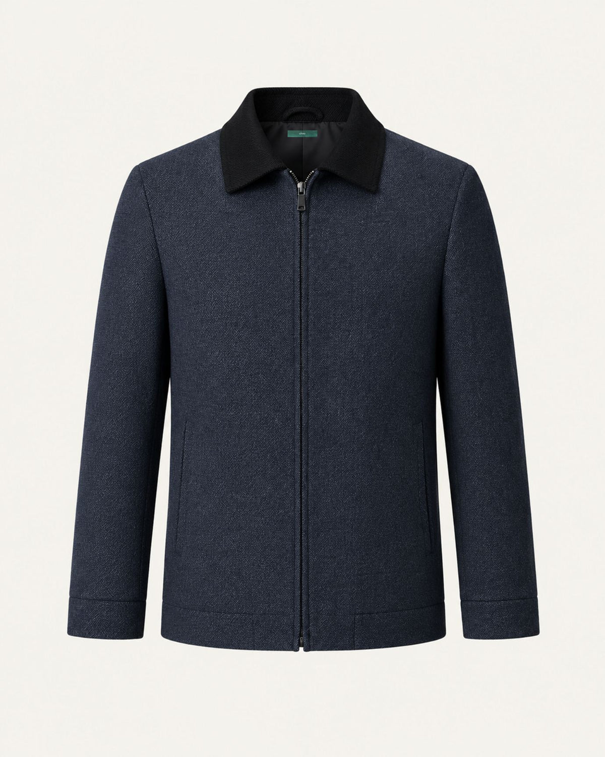 Light Collared Wrinkle-Resistant Wool Jacket